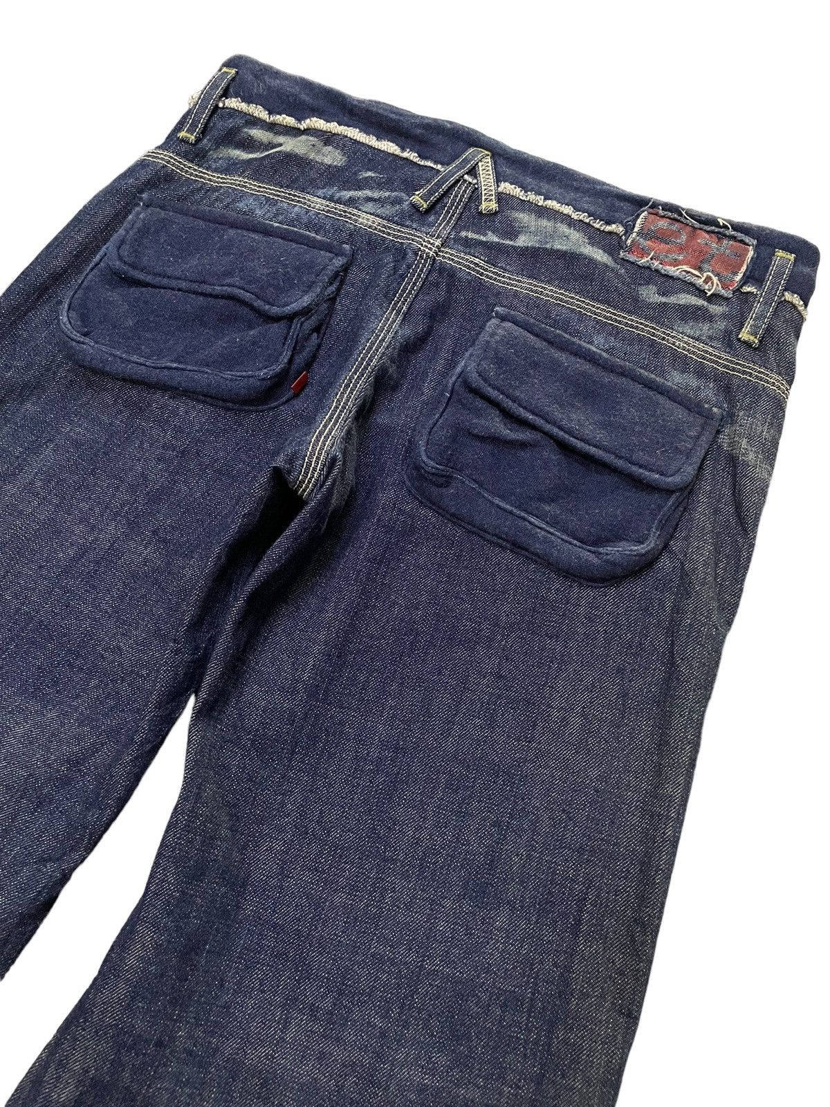 If Six Was Nine × Le Grande Bleu (L.G.B.) G.O.A Japan Style Indigo Wash Flared Wide Leg Jeans Size US 31 - 12 Thumbnail