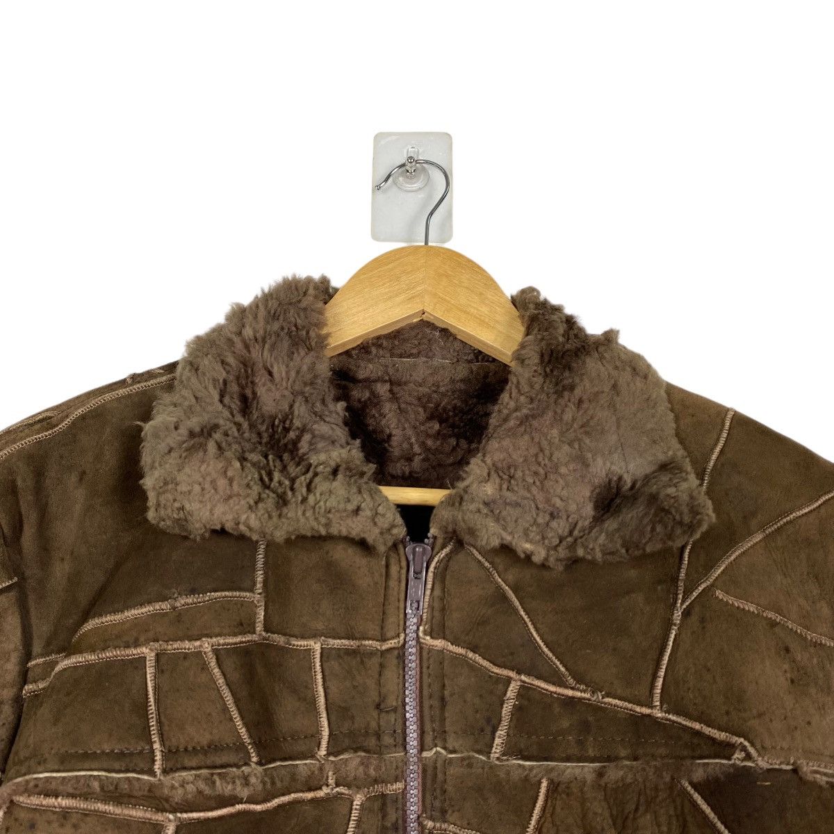 Japanese Brand Patchwork Sherpa Jacket Mink Fur Cropped Coat Size US M / EU 48-50 / 2 - 5 Thumbnail