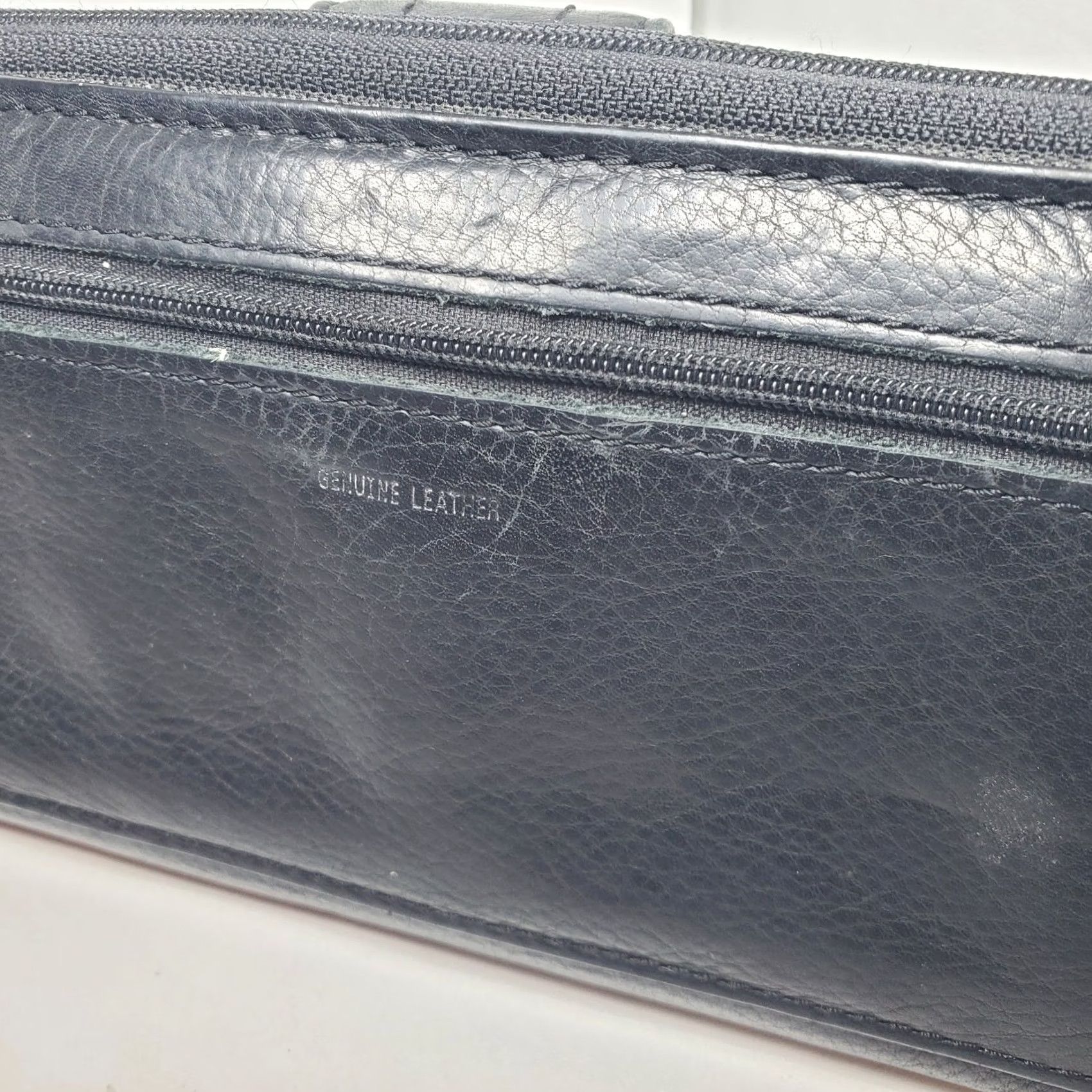 Fossil VINTAGE Fossil Wallet Large Zip-Around Leather Black Women's Wallet 7x4 Organizer Credit Card Accodian Size ONE SIZE - 4 Thumbnail