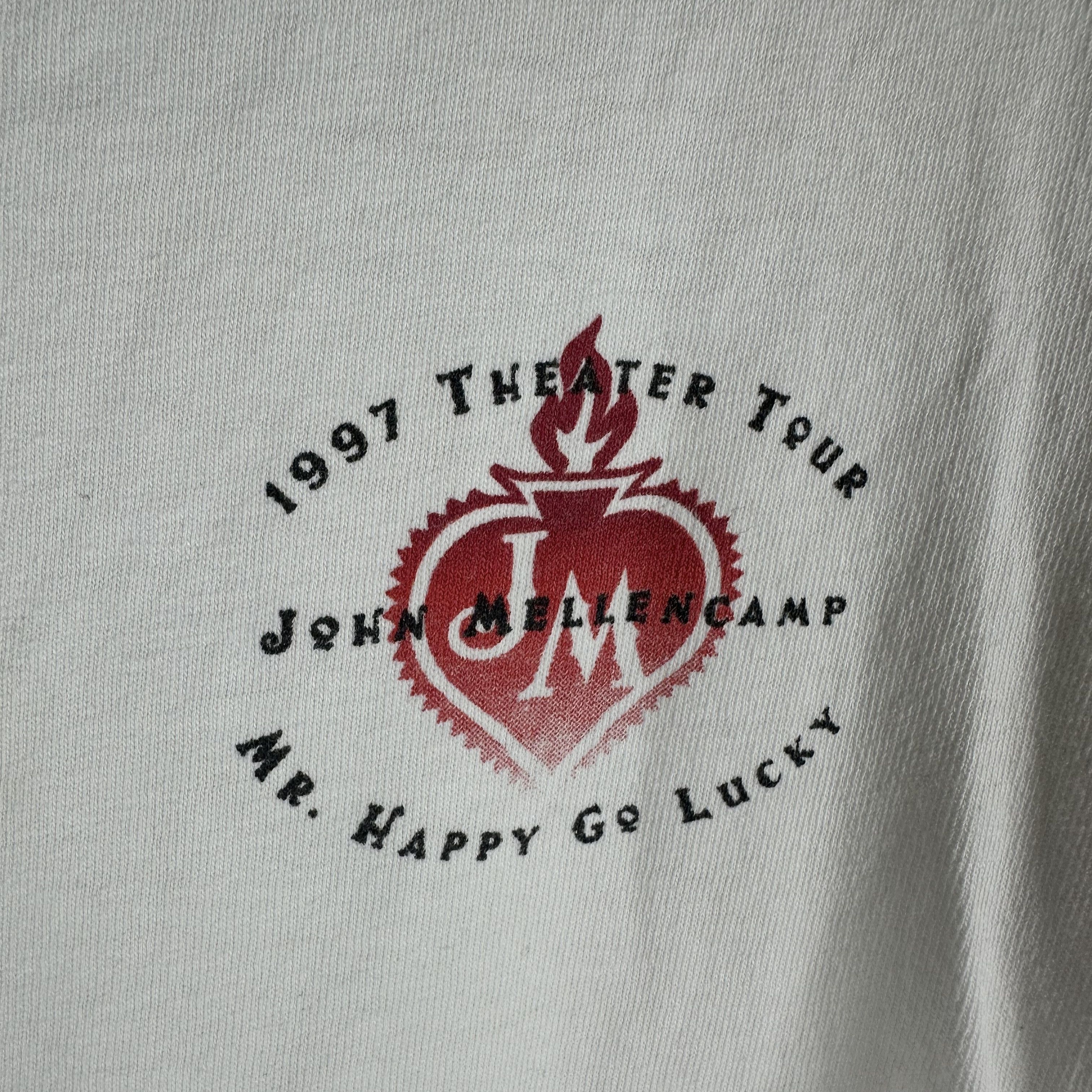 Vintage Vintage 1992 John Mellencamp Theater Tour T-Shirt Size US XL / EU 56 / 4 - 2 Thumbnail