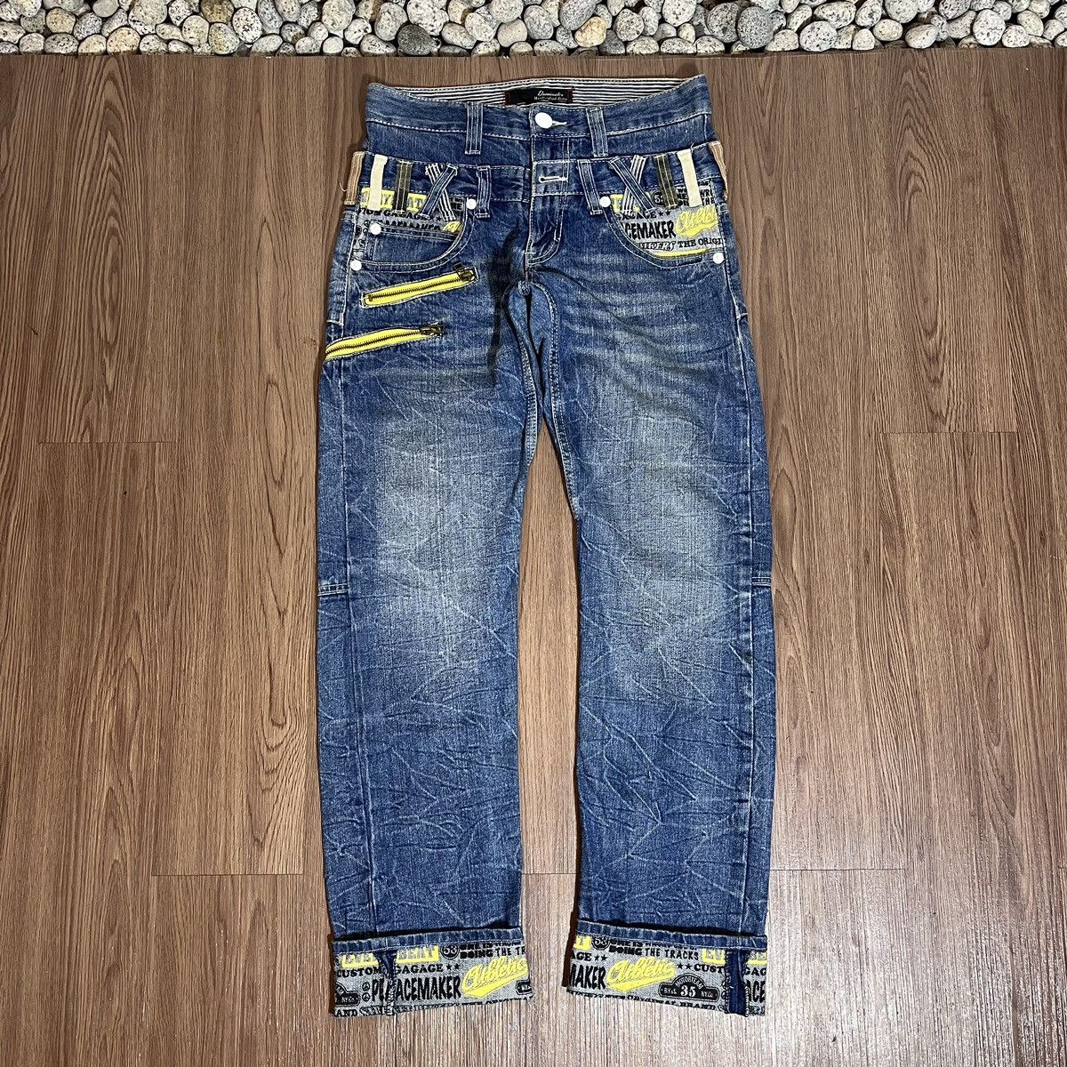 Hysteric Glamour × Japanese Brand Dominate Handcrafted Double Waist Denim Size US 31 - 1 Thumbnail