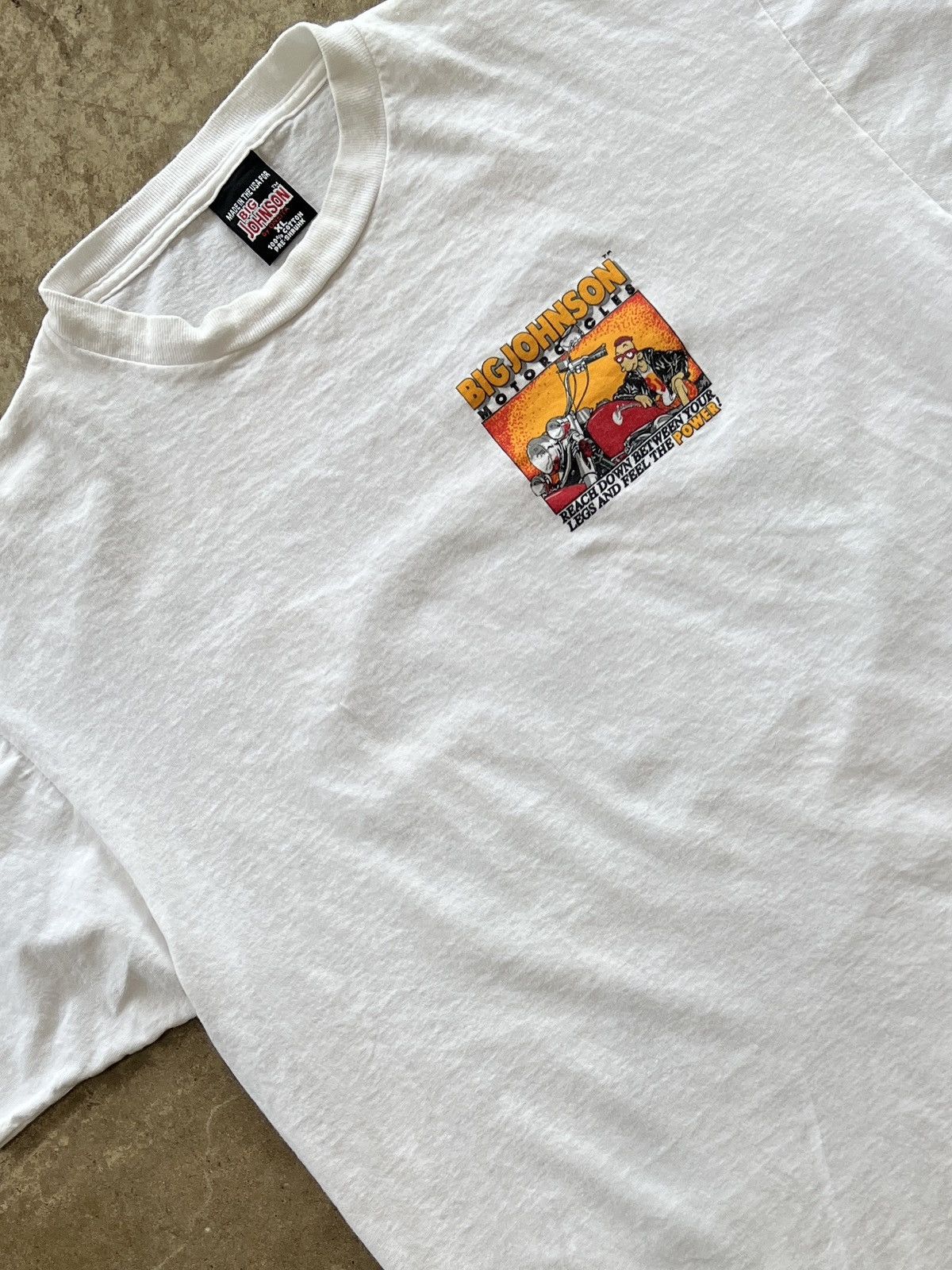 Harley Davidson Vintage Big Johnson Motorcycles Feel the Power Tee XL Size US XL / EU 56 / 4 - 4 Thumbnail