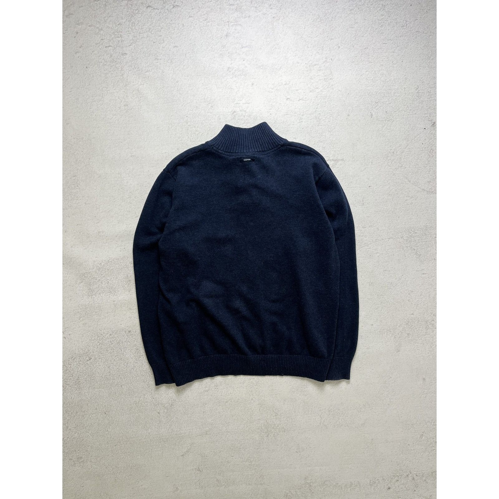 Nautica Vintage 90s Nautica Blue 1/4 Zip Sweatshirt - Men's Large Size US L / EU 52-54 / 3 - 2 Thumbnail