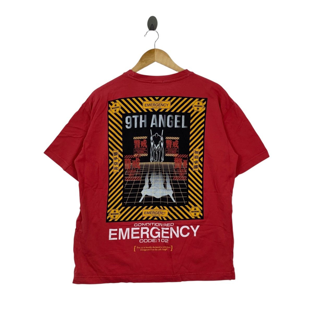 Vintage NEON GENESIS EVANGELION 9Th Angel Emergency Anime Shirt Size US L / EU 52-54 / 3 - 1 Thumbnail