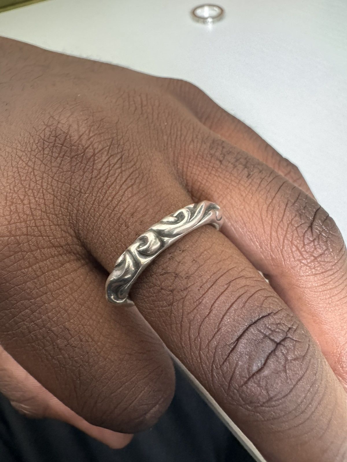 Chrome Hearts Chrome Hearts Scroll Band Ring Size ONE SIZE - 3 Thumbnail