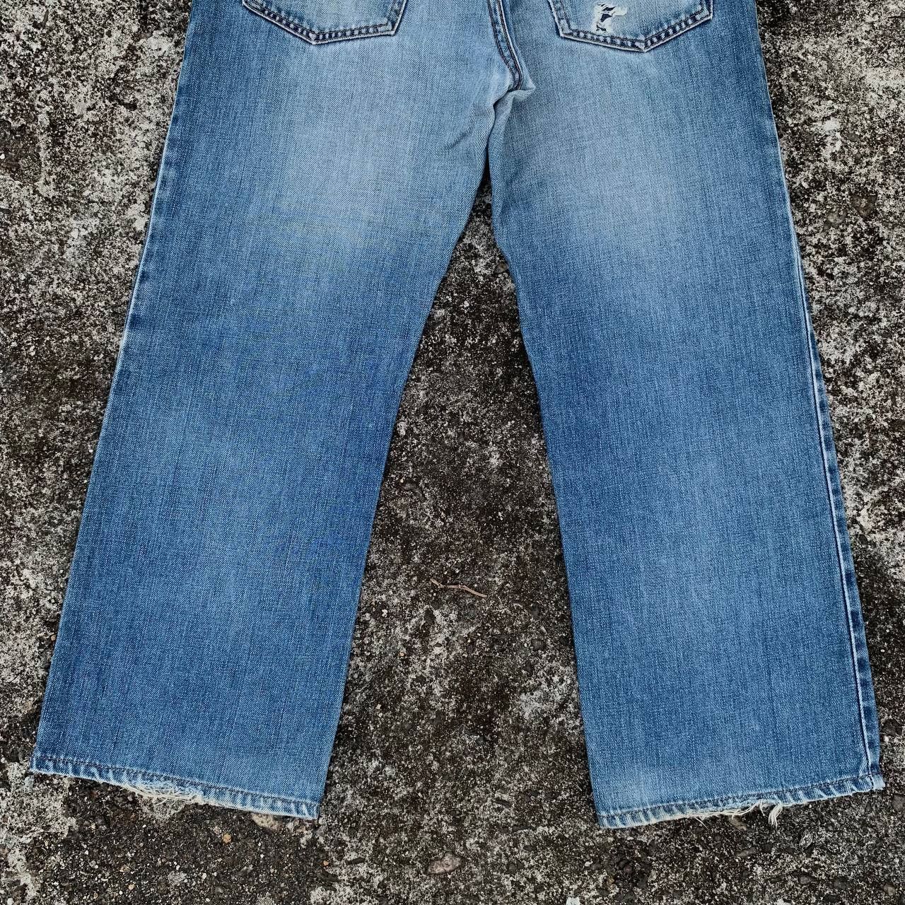 Levi's Vintage Levis 506 Cropped Ripped Jeans Light Blue Wash Deni Size US 30 / EU 46 - 6 Thumbnail