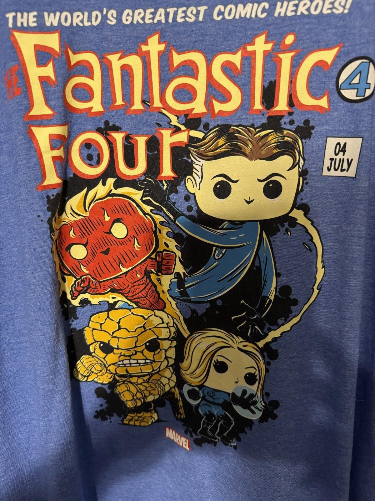 Other Fantastic Four Funko Pop Marvel S/S T-shirt Men's Sz XL Blue Size US XL / EU 56 / 4 - 4 Thumbnail