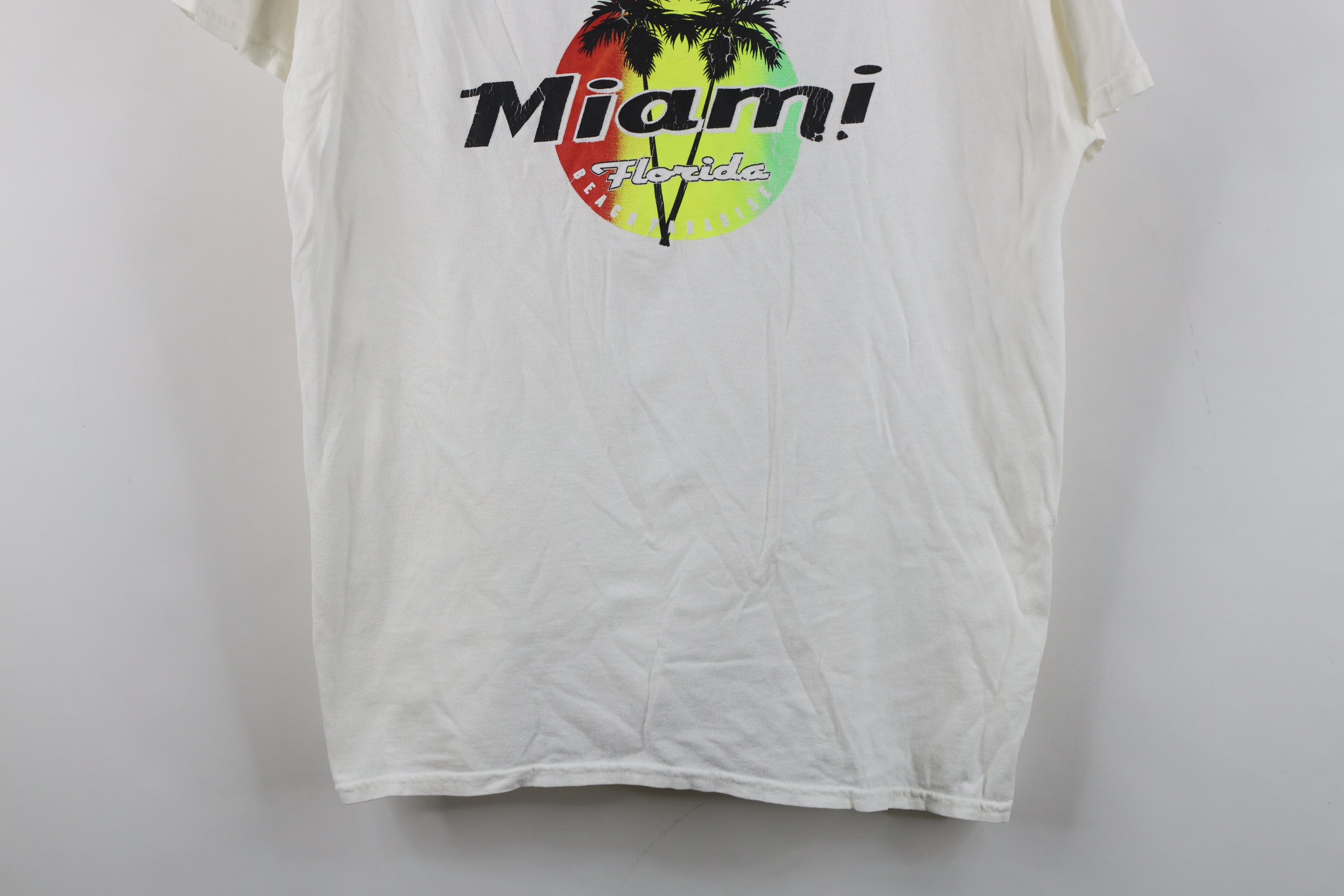 Vintage Vintage 90s Y2K Streetwear Spell Out Miami Florida T-Shirt Size US L / EU 52-54 / 3 - 3 Thumbnail