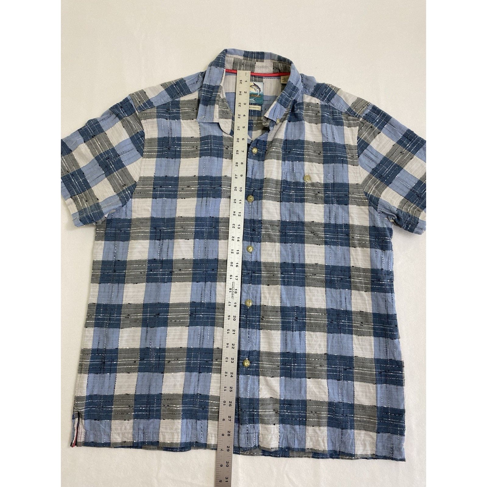 Tommy Bahama Tommy Bahama Short-sleeve Check Plaid Button Shirt Men's XL Size US XL / EU 56 / 4 - 3 Thumbnail