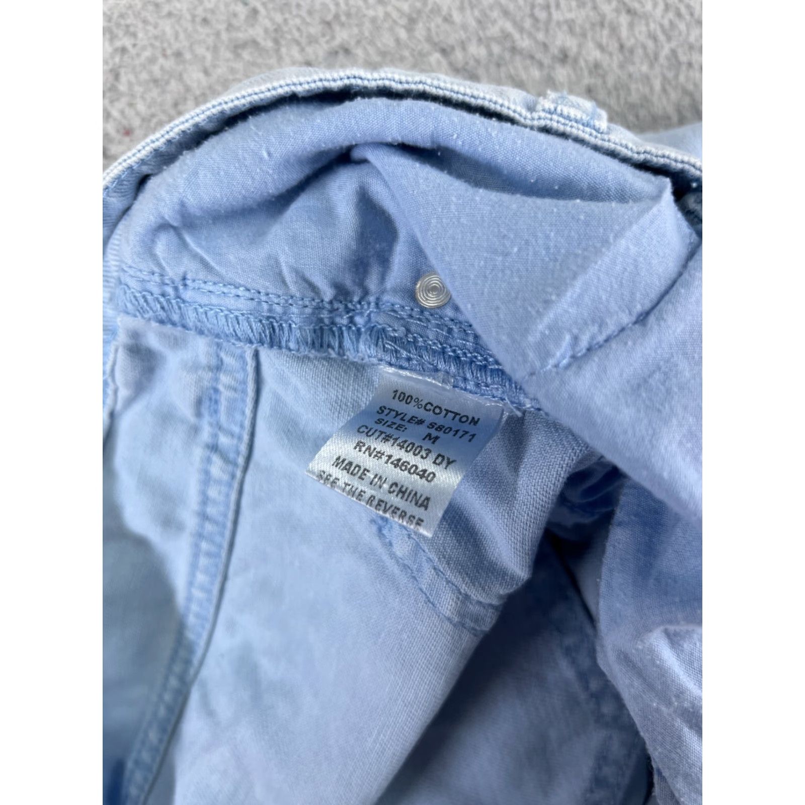 Vintage Project Indigo Jeans Womens 27 Blue Denim Wide-Leg Jeans 100% Cotton High Rise Distressed Pockets 5-Pocket Zip Inseam 30 in USA Vintage No Size 27" / US 4 / IT 40 - 7 Thumbnail