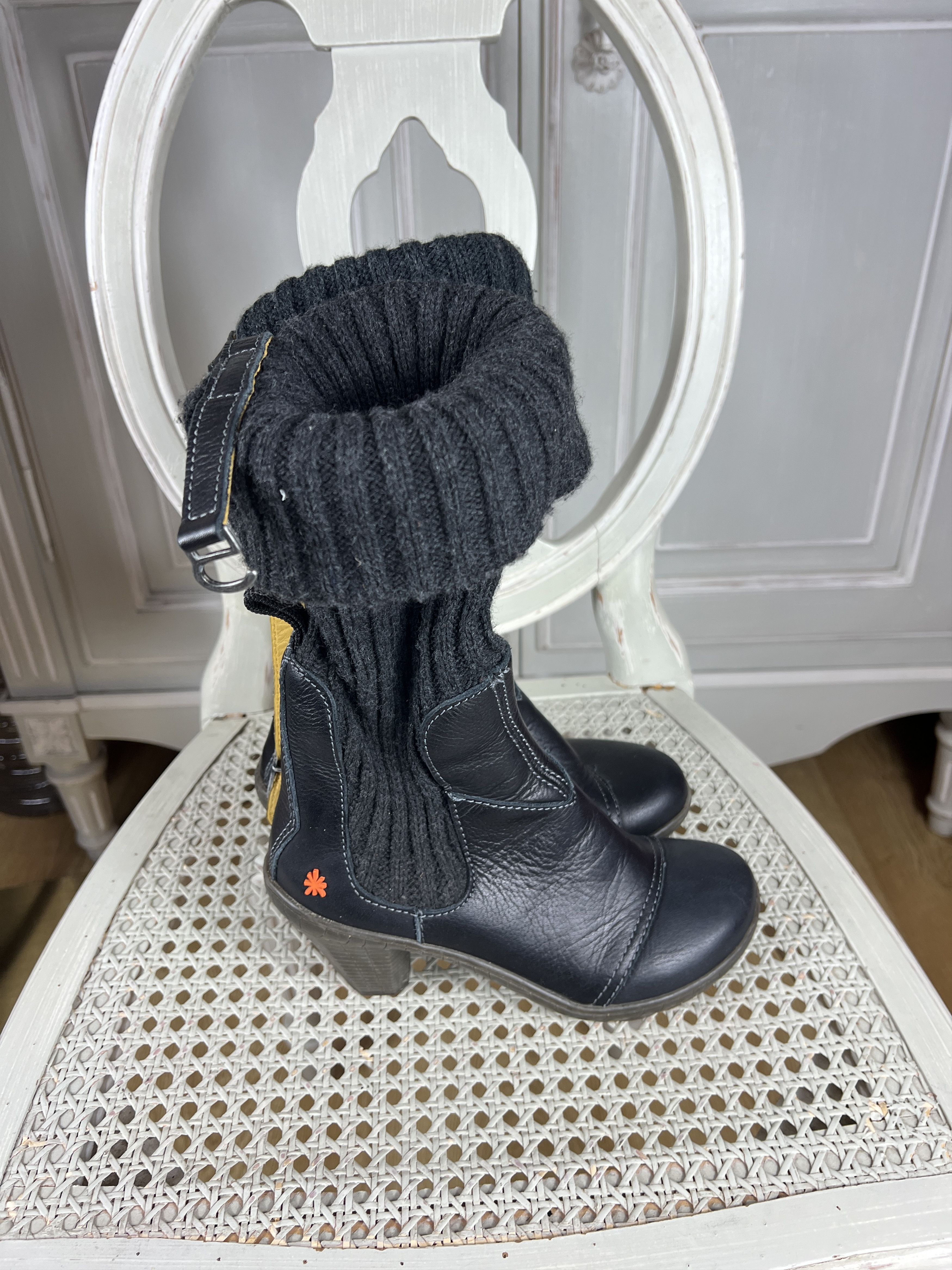 If Six Was Nine THE ART COMAPANY BOOTS WOOL LEATHER Size US 6 / IT 36 - 4 Thumbnail