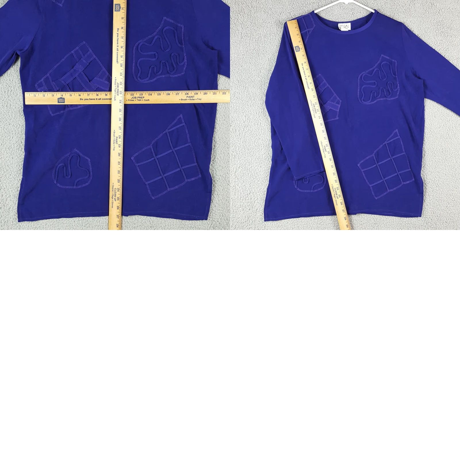 Vintage Vintage 80s Regal Purple Embroidered Art T Shirt Women's Size Small Pullover USA Top Vintage Yes Size S / US 4 / IT 40 - 8 Thumbnail