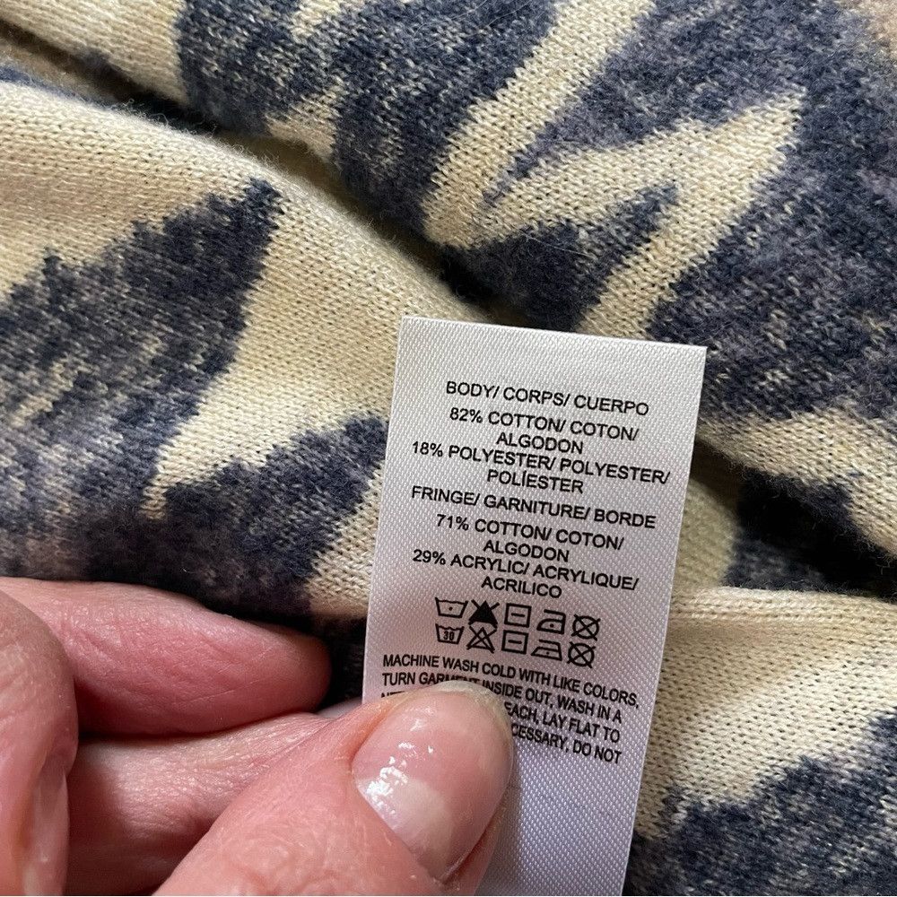 Lucky Brand NWT New $129 Lucky Brand Aztec Print Fringed Brushed Knit C Size S / US 4 / IT 40 - 8 Thumbnail