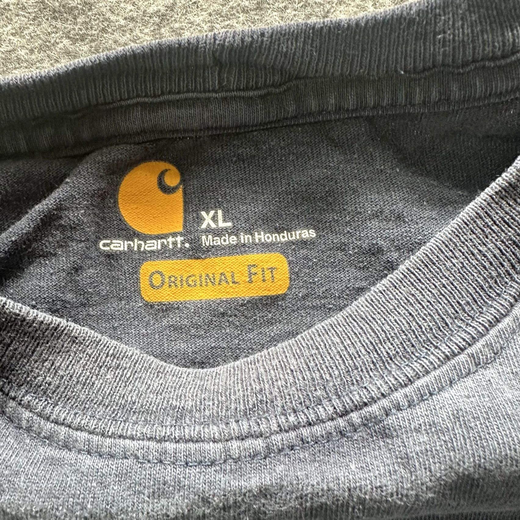Carhartt Carhartt Shirt Mens XL Gray Original Fit Pocket Tee Workwear Crewneck Logo Size US XL / EU 56 / 4 - 7 Thumbnail