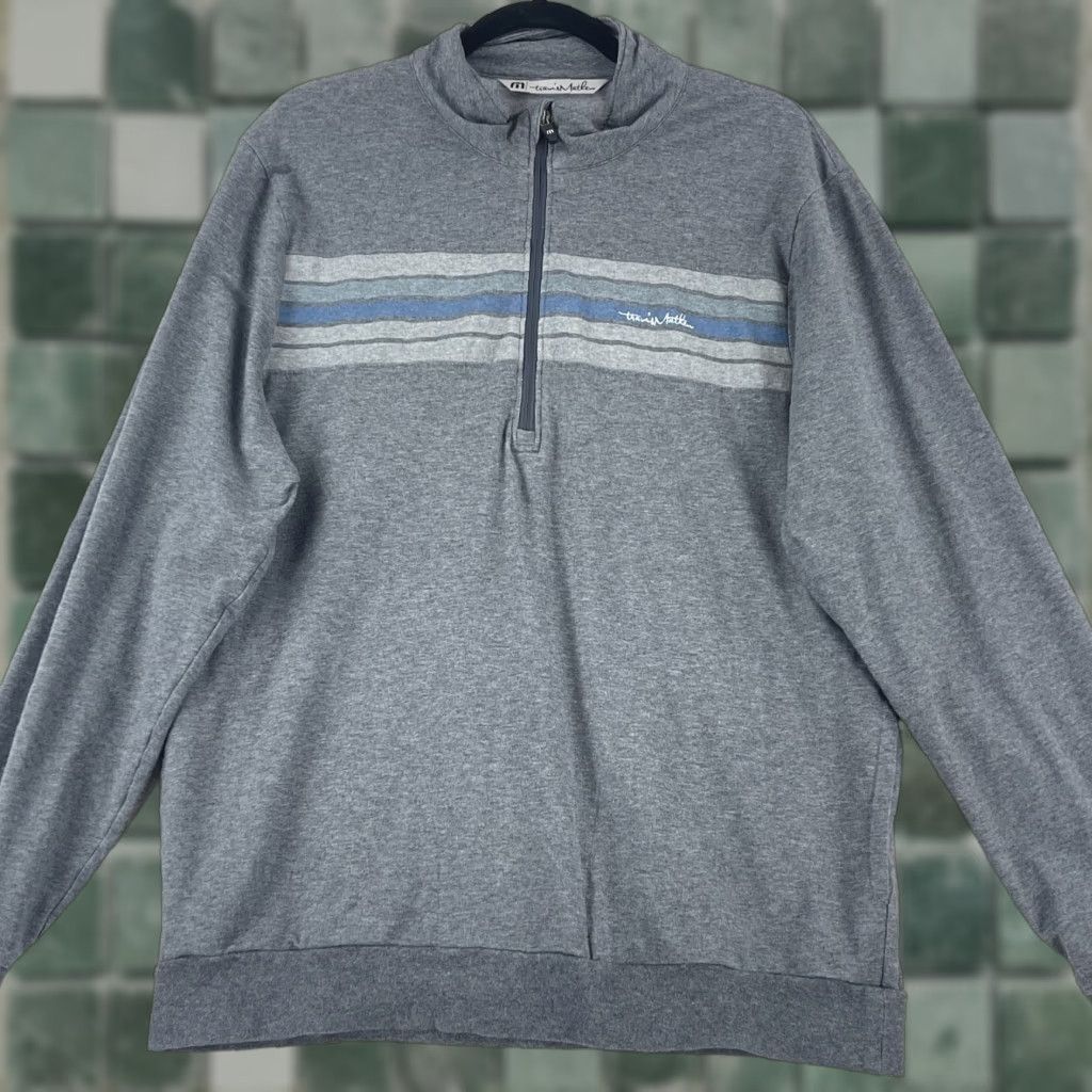 TravisMathew **Travis Mathew Gray 1/4 Zip Sweater Mens Long Sleeve Size Large** User: Travis Mathew Gray 1/4 Zip Sweater Mens Long Sleeve Size Large Size US L / EU 52-54 / 3 - 1 Thumbnail