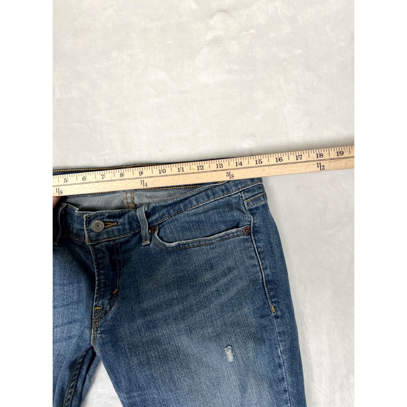 Levi's Levi's Jeans 524 Too Superlow Women 9 M 30x29 Low Rise Stretch Denim Skinny Pockets Women Size 30" / US 8 / IT 44 - 6 Thumbnail