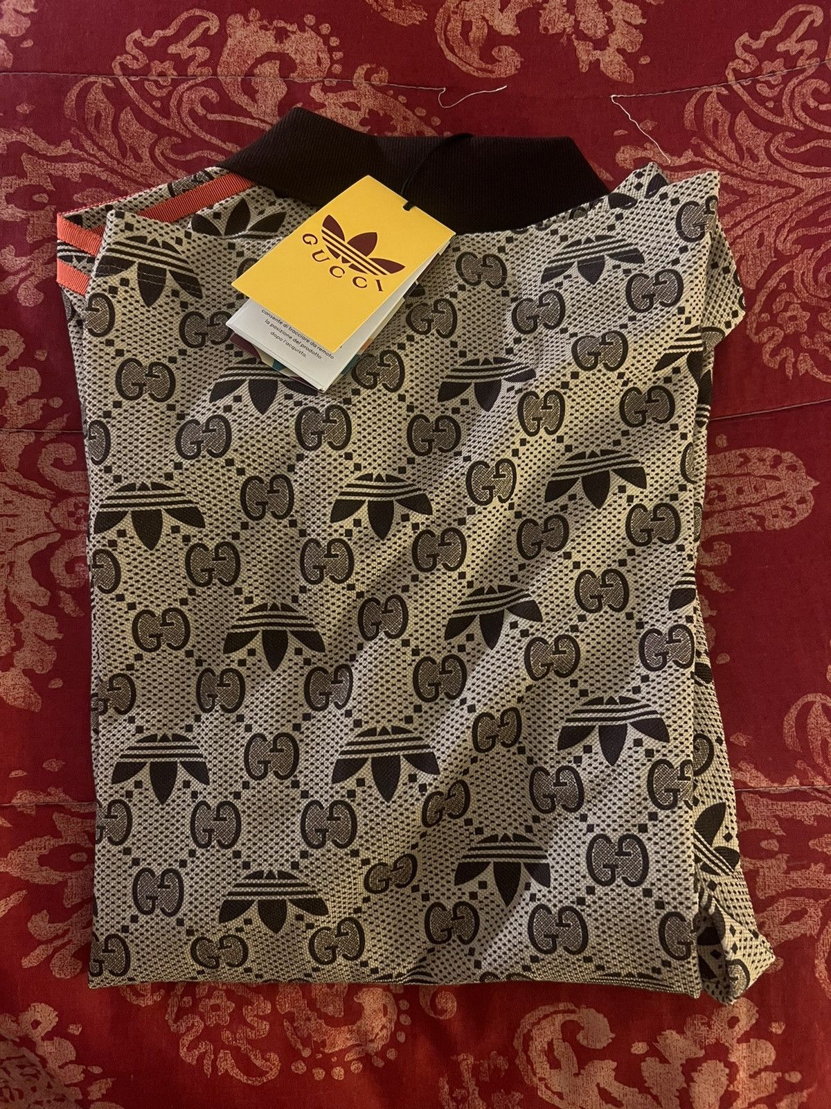 Adidas × Gucci Gucci x Adidas Trefoil Polo Shirt XXL!! Brand New w/ Tags!! Size US XXL / EU 58 / 5 - 2 Thumbnail