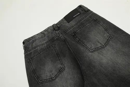 Japanese Brand Pants Punk retro washed gradient men's distressed jeans y2k Size US 34 / EU 50 - 4 Thumbnail