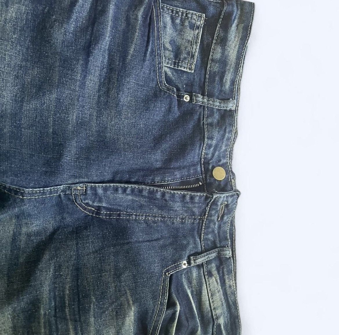 Japanese Brand Denim jeans flared Size 33" - 3 Thumbnail