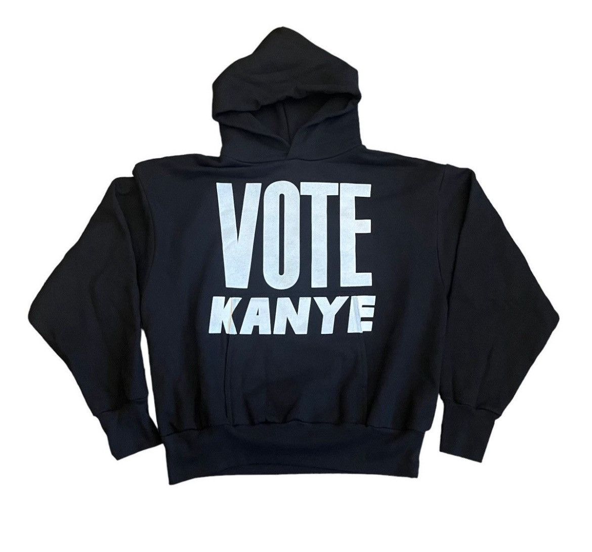 Kanye West × Los Angeles Apparel DEADSTOCK Kanye 2020 Vision Vote Kanye Hoodie Size US L / EU 52-54 / 3 - 1 Thumbnail