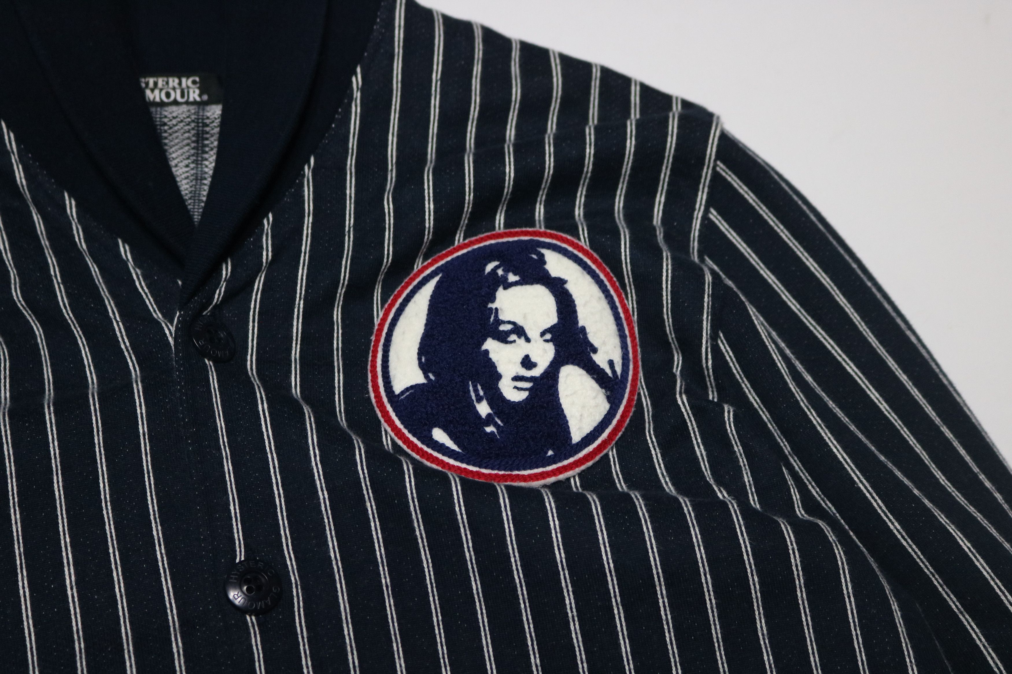 Hysteric Glamour HYSTERIC GLAMOUR Striped Button Shawl Jacket Size M / US 6-8 / IT 42-44 - 4 Thumbnail