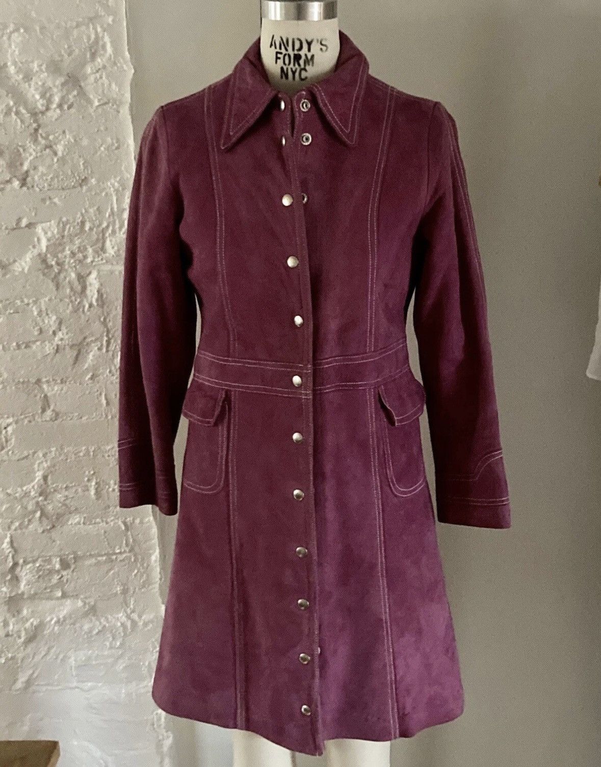 Other 1970’s Hot Pink Suede Coat Size S / US 4 / IT 40 - 1 Thumbnail