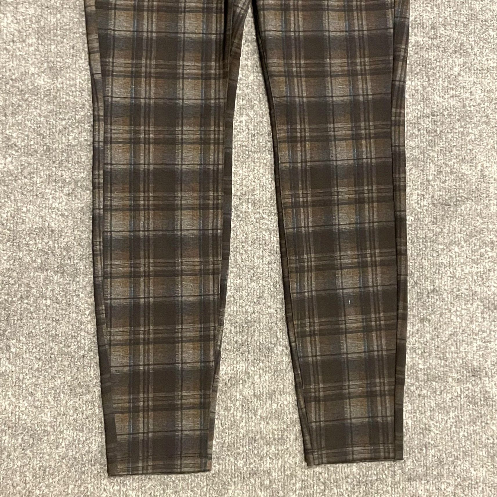 Vintage Liverpool Gia Glider Pants Womens 4/27 Grey Black Blue Plaid Pull On 28" Size 27" / US 4 / IT 40 - 5 Thumbnail