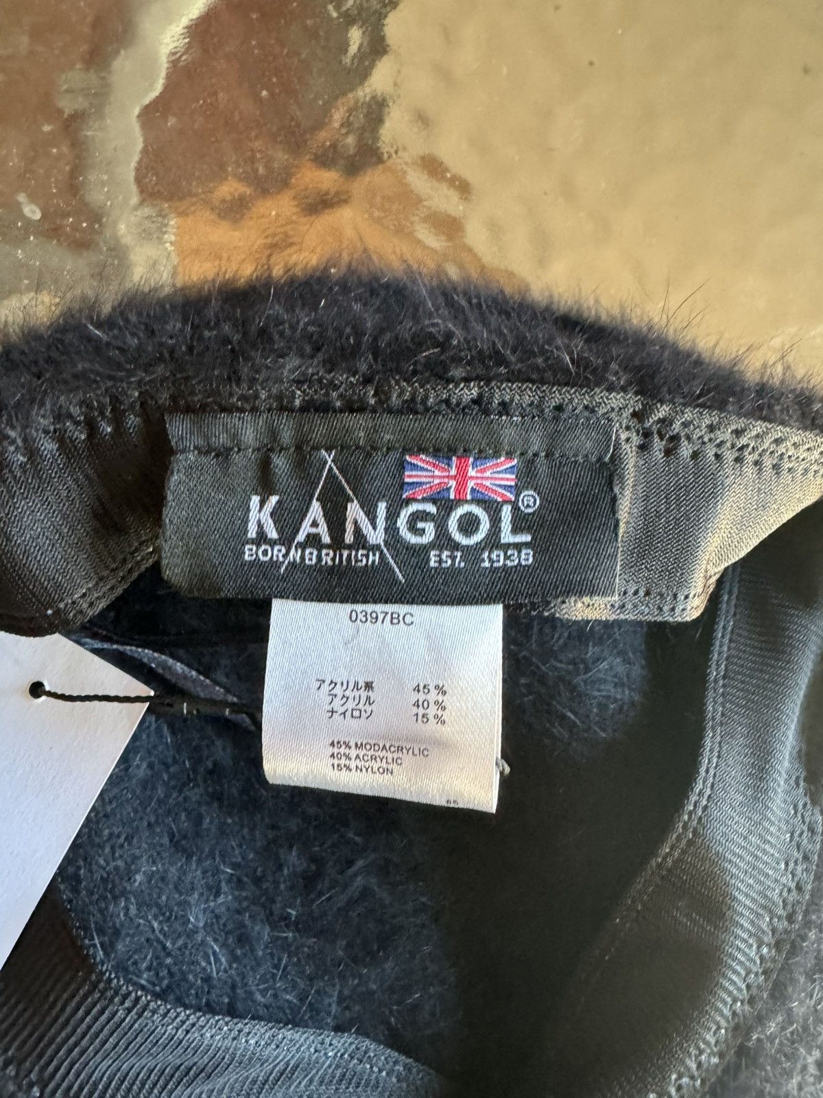 Kangol Kangol Furry Black Hat – Soft Faux Fur, Classic Logo Size ONE SIZE - 3 Thumbnail