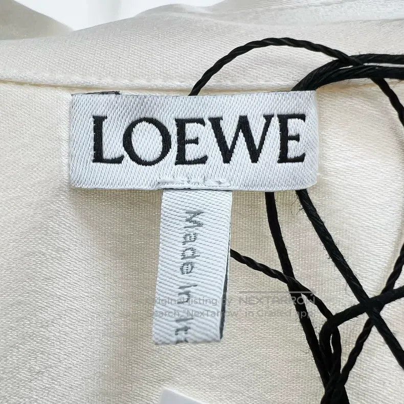 Loewe Loewe Ice thread embroidery logo acetate satin shirt Size XXS / US 00 / IT 34 - 5 Thumbnail