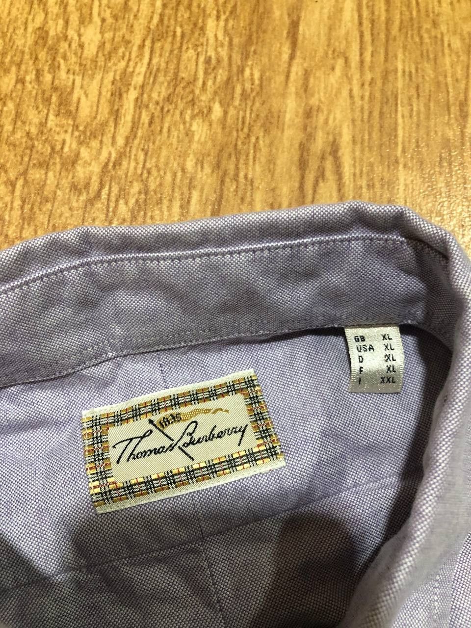 Burberry Thomas Burberry mens shirt button down short sleeve purple Size US XL / EU 56 / 4 - 2 Thumbnail
