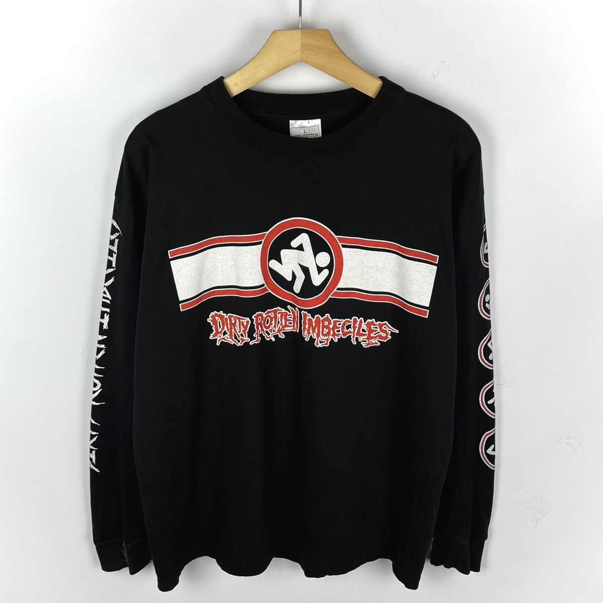 Band Tees Vintage Dirty Rotten Imbeciles DRI rare tour longsleeve 2004 Size US L / EU 52-54 / 3 - 1 Thumbnail