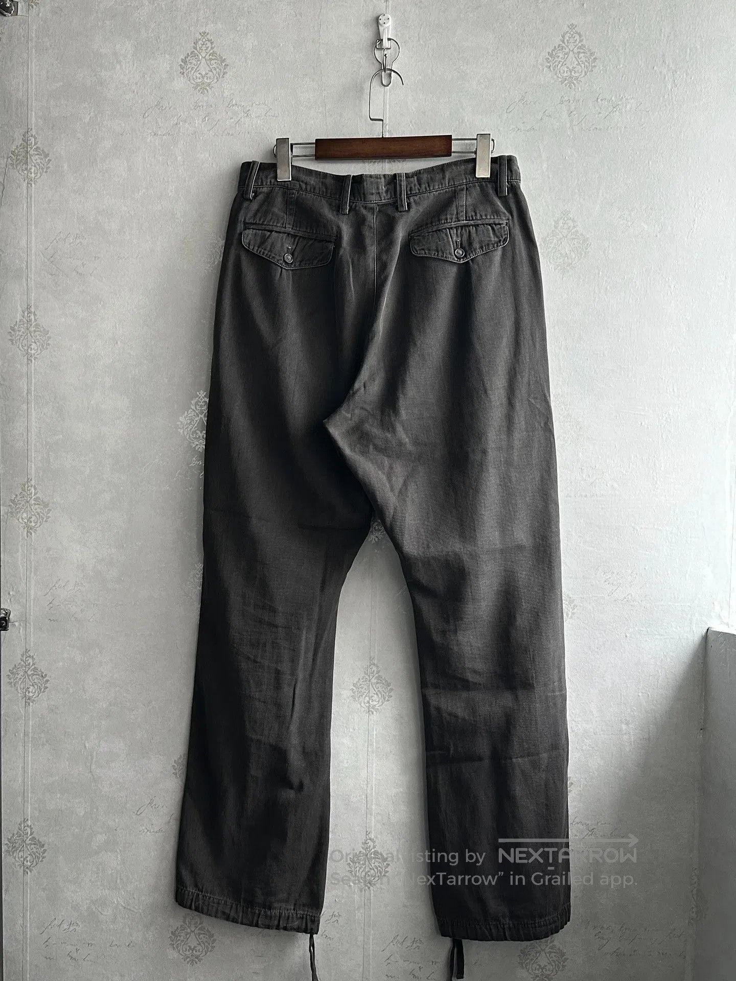 Issey Miyake Issey Miyake size2 00s Washed straight-leg long pants| Size US 30 / EU 46 - 2 Thumbnail