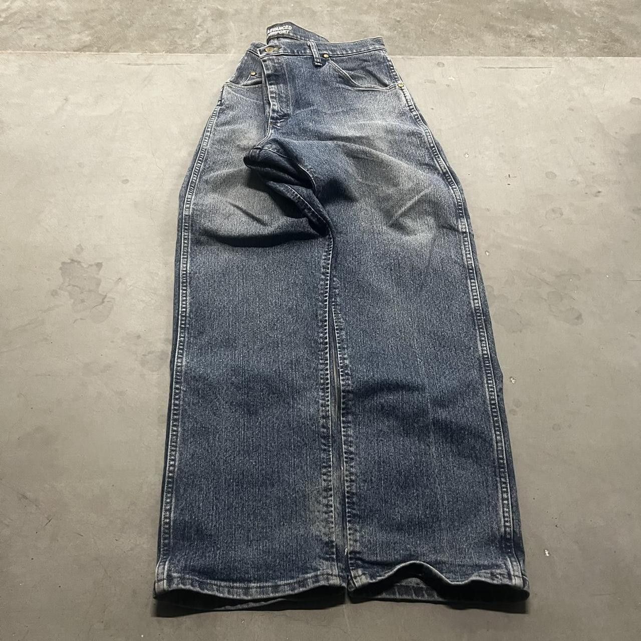 Vintage Crazy Vintage Y2K/2000s Baggy Skater Style Medium Wash Denim Jeans! Size US 38 / EU 54 - 3 Thumbnail