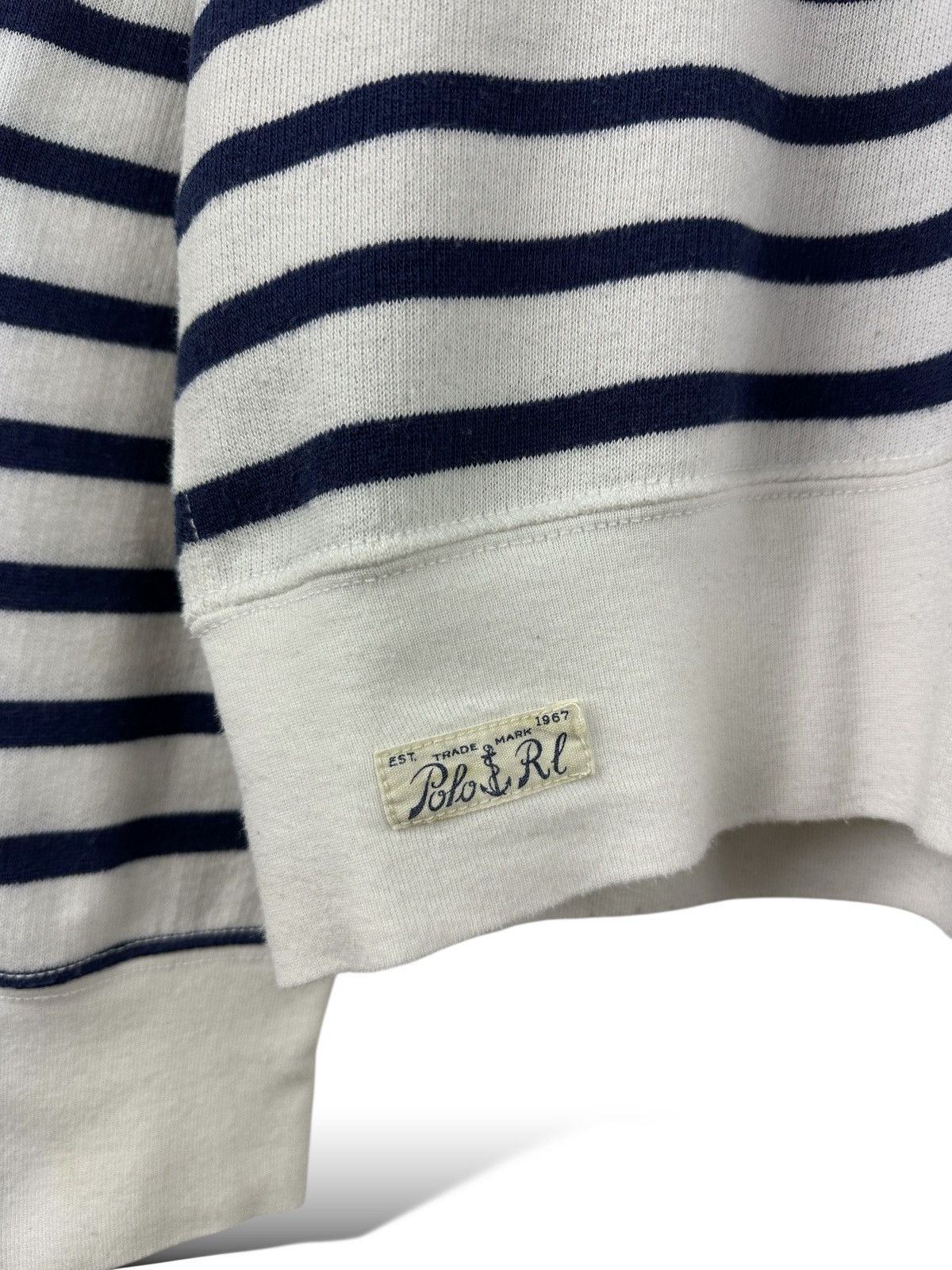 Polo Ralph Lauren Polo Ralph Lauren Shawl Collar Knit Sweater Striped Size US L / EU 52-54 / 3 - 8 Thumbnail