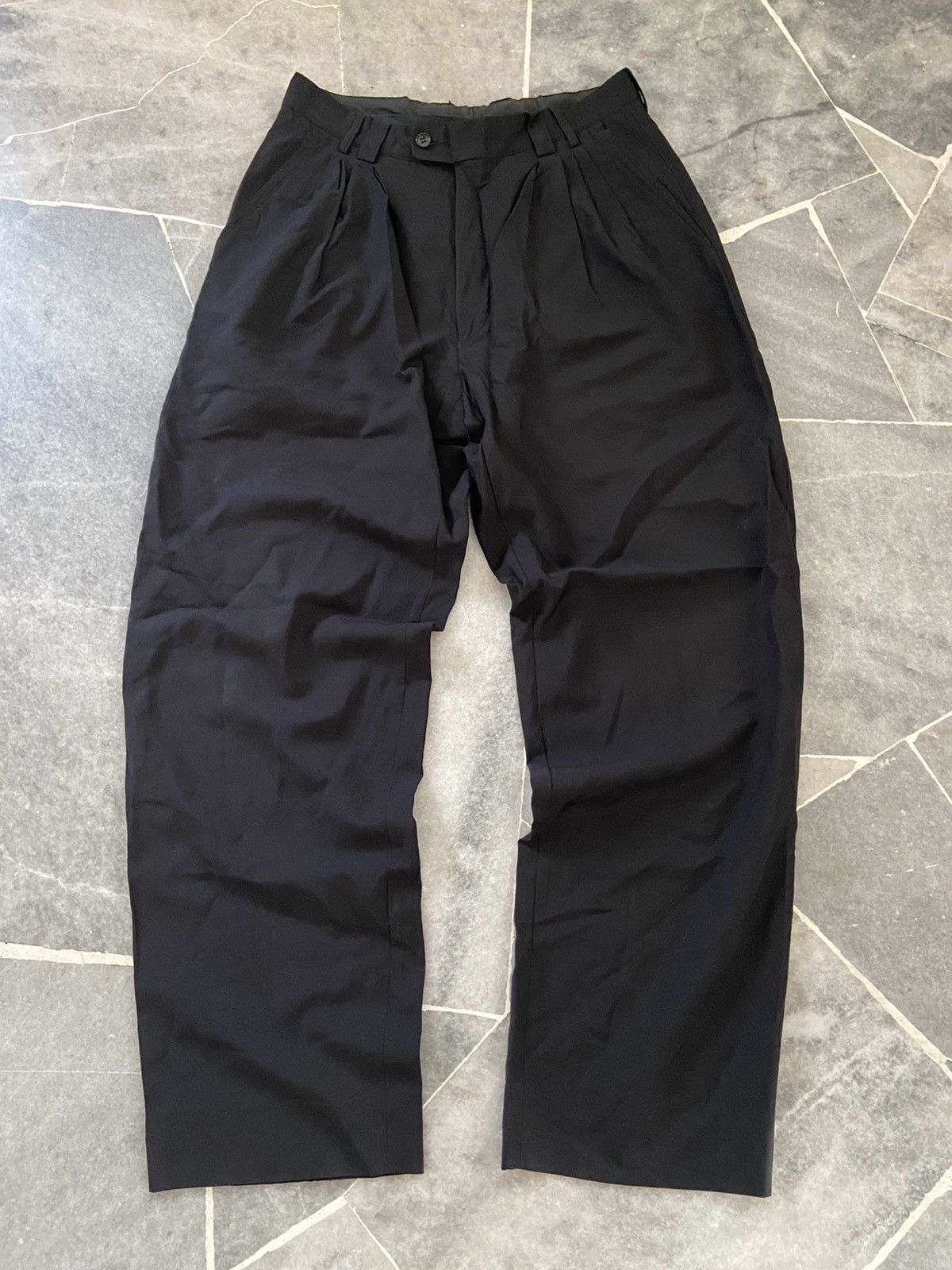 Versace 90s Vintage Versace Black Pants | Grailed