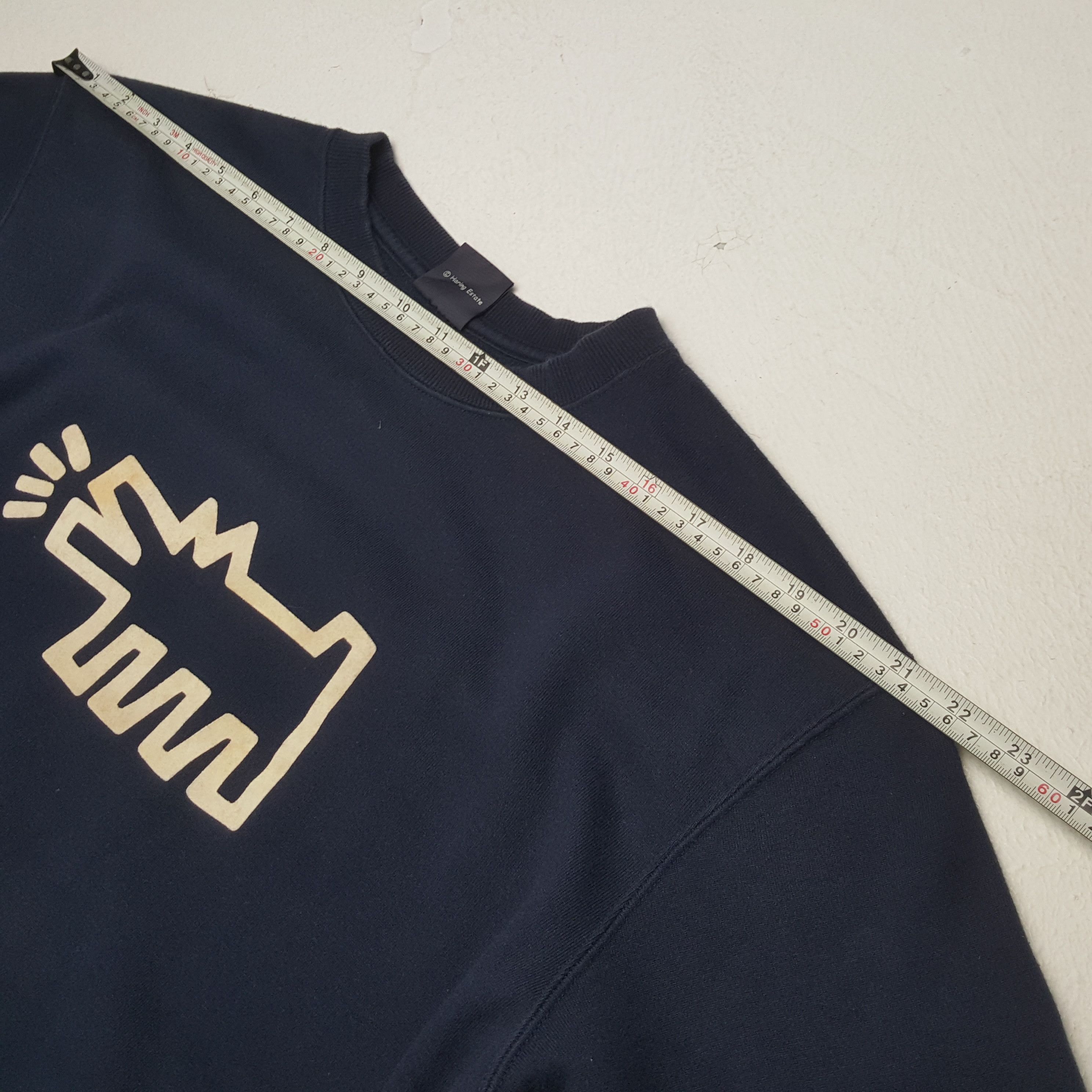 Japanese Brand × Keith Haring × Vintage KEITH HARING Center Design Streetwear Style Sweatshirt Size US L / EU 52-54 / 3 - 5 Thumbnail