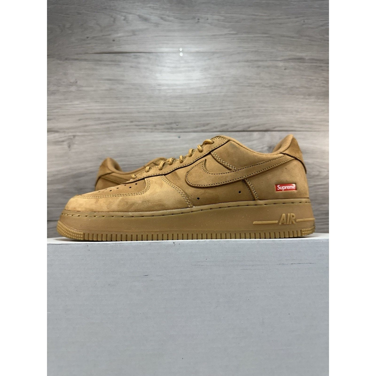 Nike × Supreme Nike Air Force 1 Low SP x Supreme Wheat - Size 10 Size US 10 / EU 43 - 1 Thumbnail