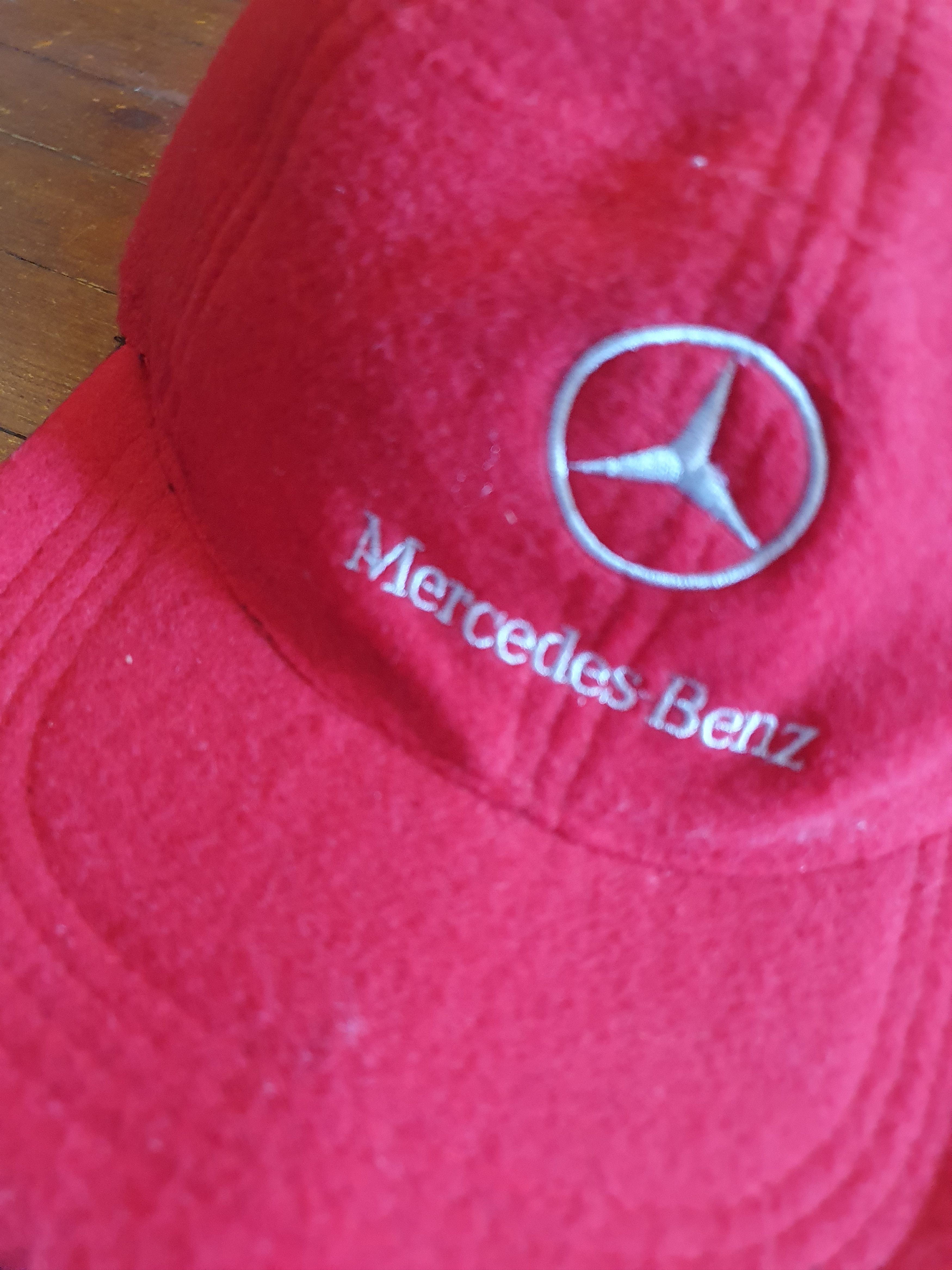 Mercedes-Benz × Vintage Mercedes Benz Vtg Reversible Racing Fleece Strapback Hat Cap Size ONE SIZE - 7 Thumbnail