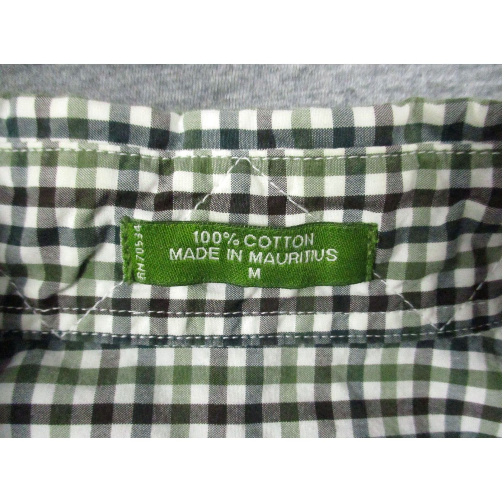 Orvis VINTAGE ORVIS Shirt Medium Men's Green Gray Plaid Button Long Sleeve Cotton Pocketed Size US M / EU 48-50 / 2 - 5 Thumbnail