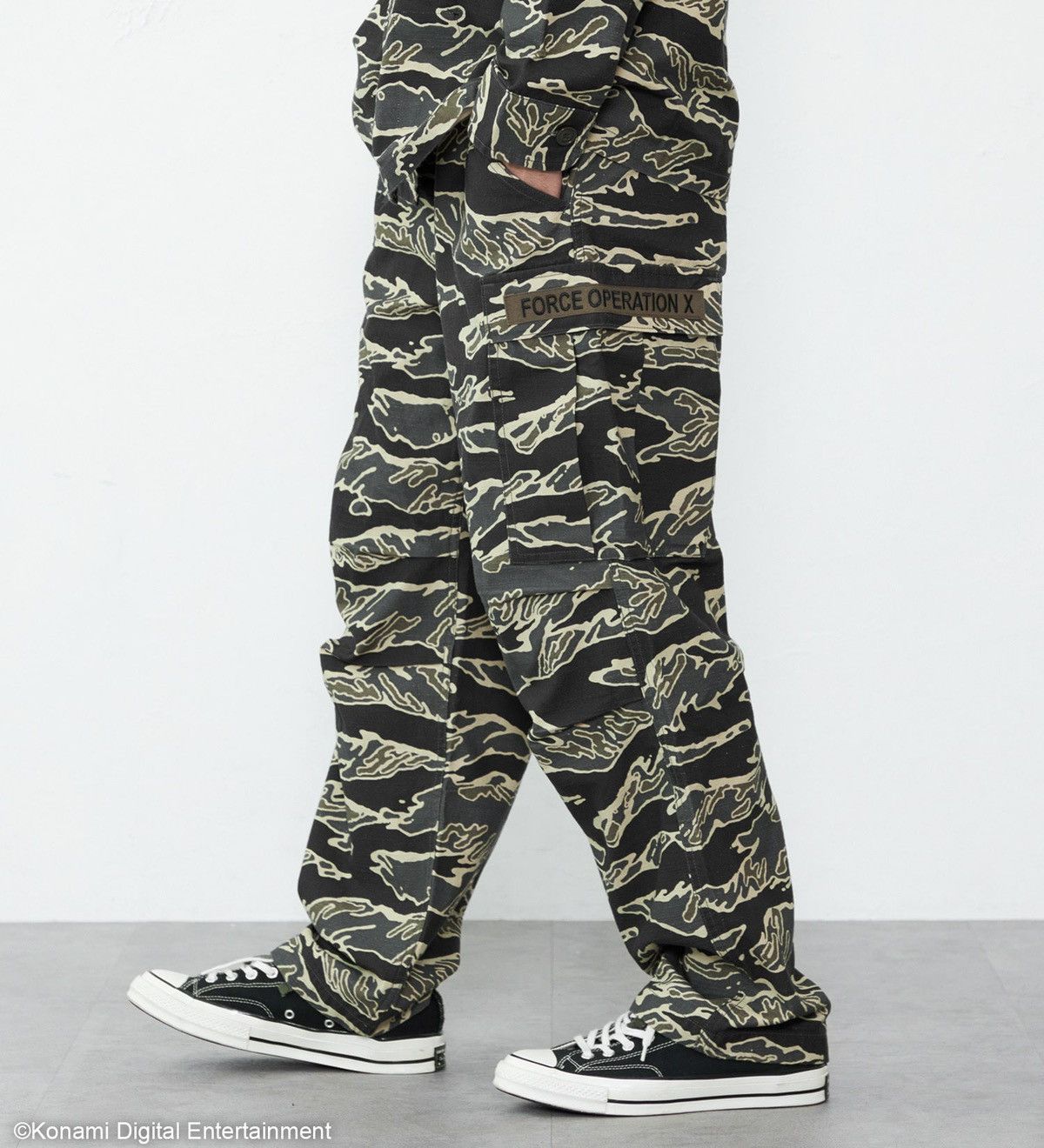 Edwin METAL GEAR SOLID Δ × EDWIN - TIGER STRIPE CARGO PANTS Size US 36 / EU 52 - 4 Thumbnail