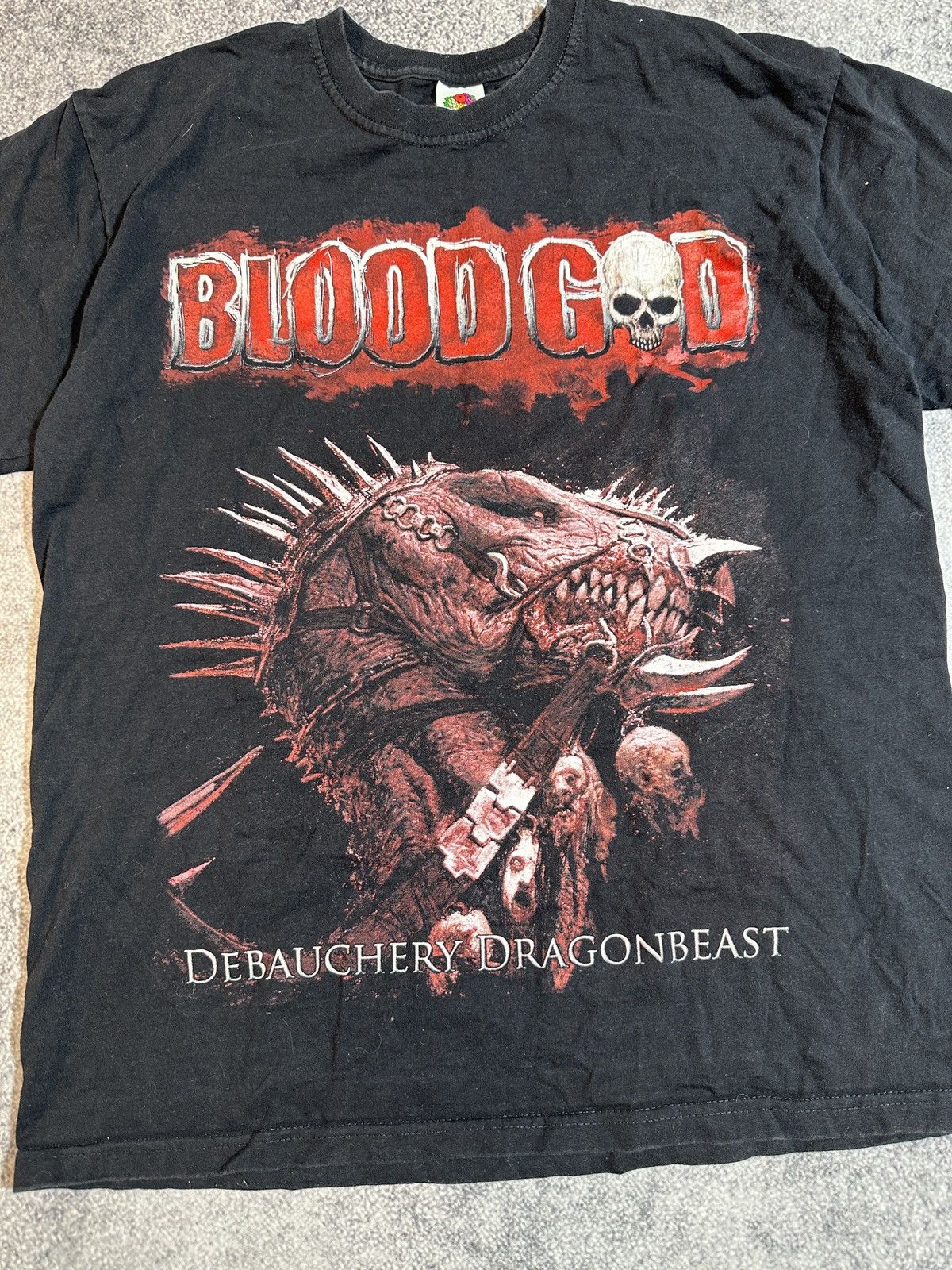 Band Tees Y2K Avant Garde Blood God T-shirt Opium Metal Rock L Rare Size US L / EU 52-54 / 3 - 3 Thumbnail