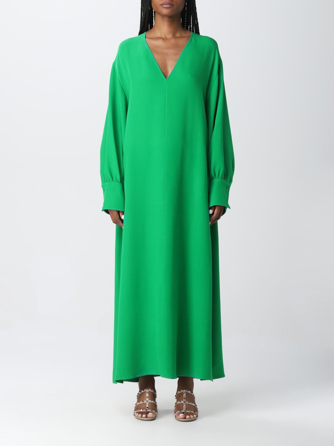 Valentino o1y0226 Maxi Dress in Green Size M / US 6-8 / IT 42-44 - 1 Thumbnail