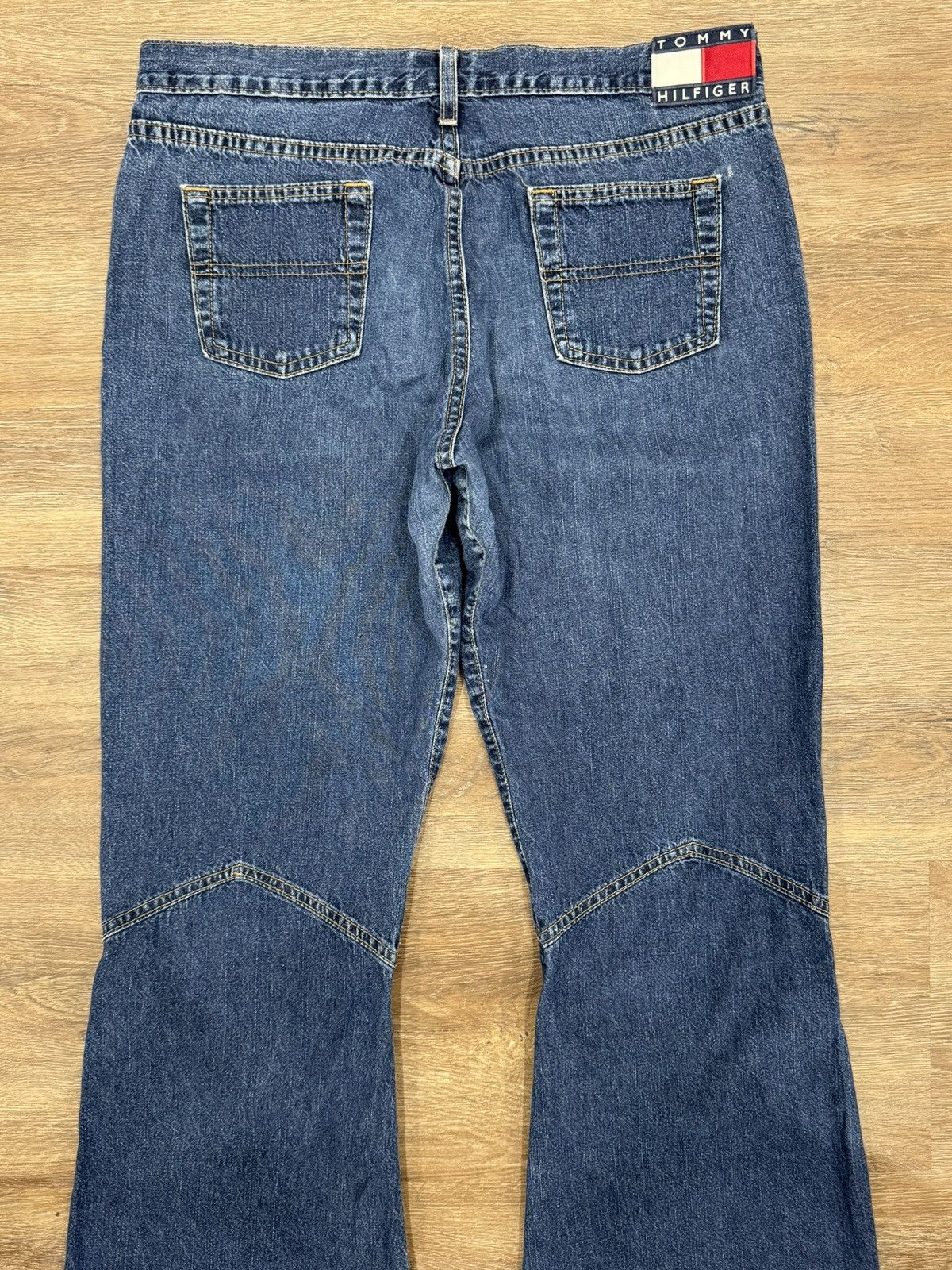Tommy Hilfiger × Tommy Jeans × Vintage 90’s Tommy Hilfiger Bell Bottom Flare Jeans Size US 31 - 9 Thumbnail