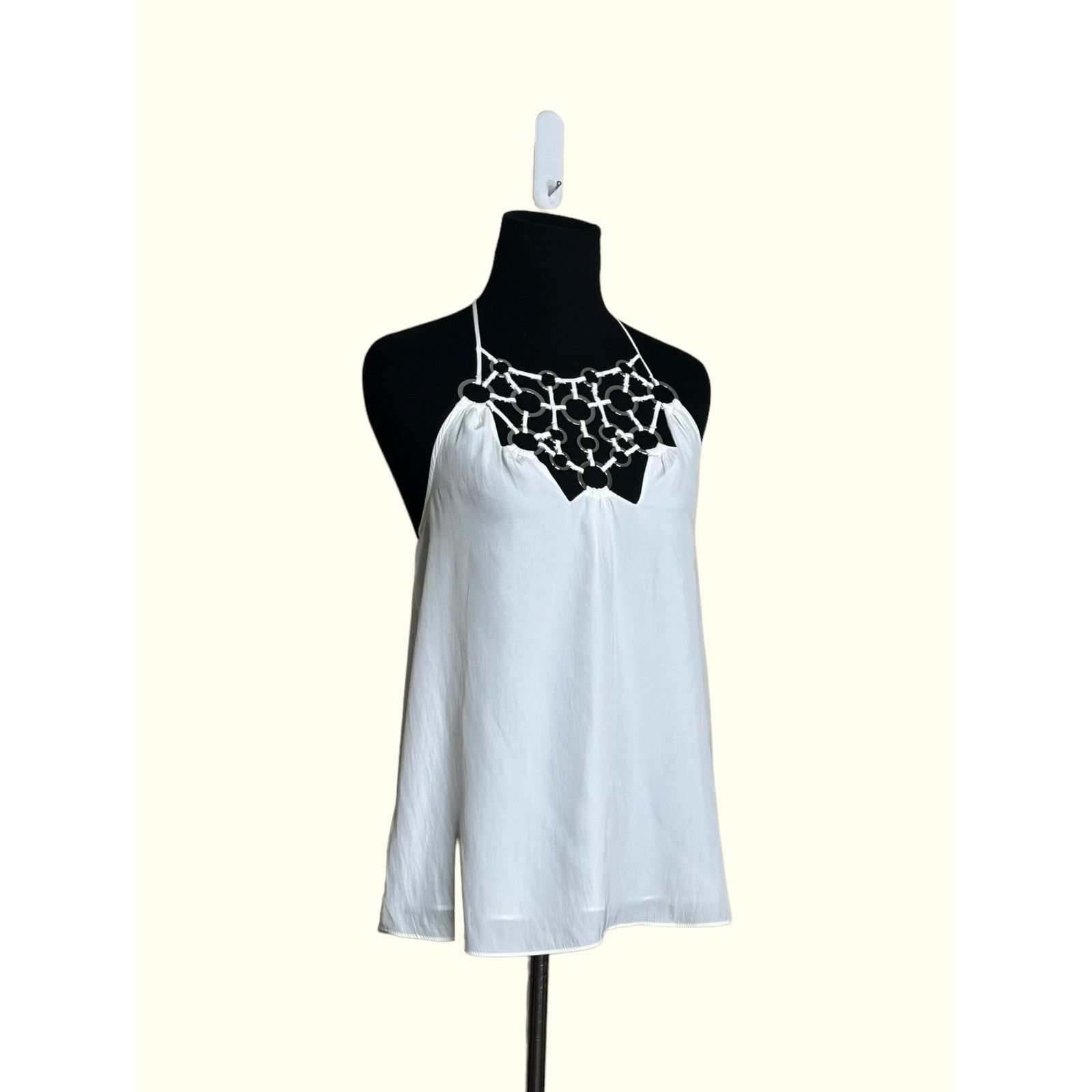 Ramy Brook Ramy Brook off white Ring-Detail Halter Top size XXS Size XXS / US 00 / IT 34 - 12 Thumbnail