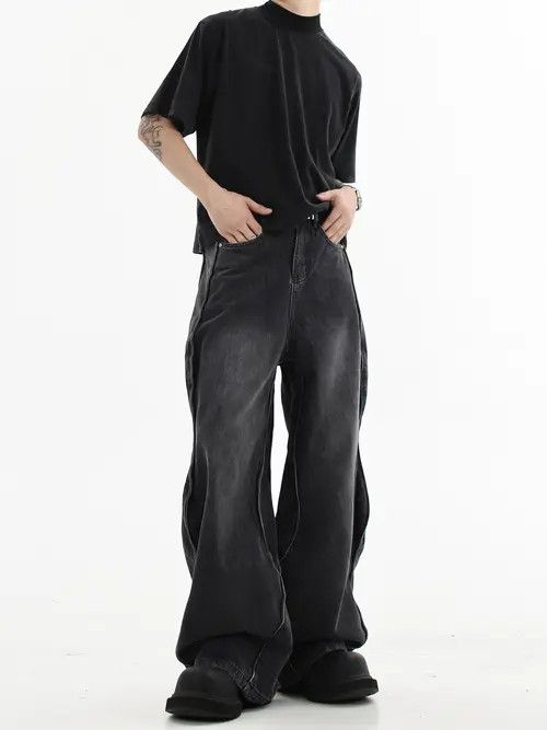 VIBE Baggy Black Denim Jeans Size US 30 / EU 46 - 4 Thumbnail