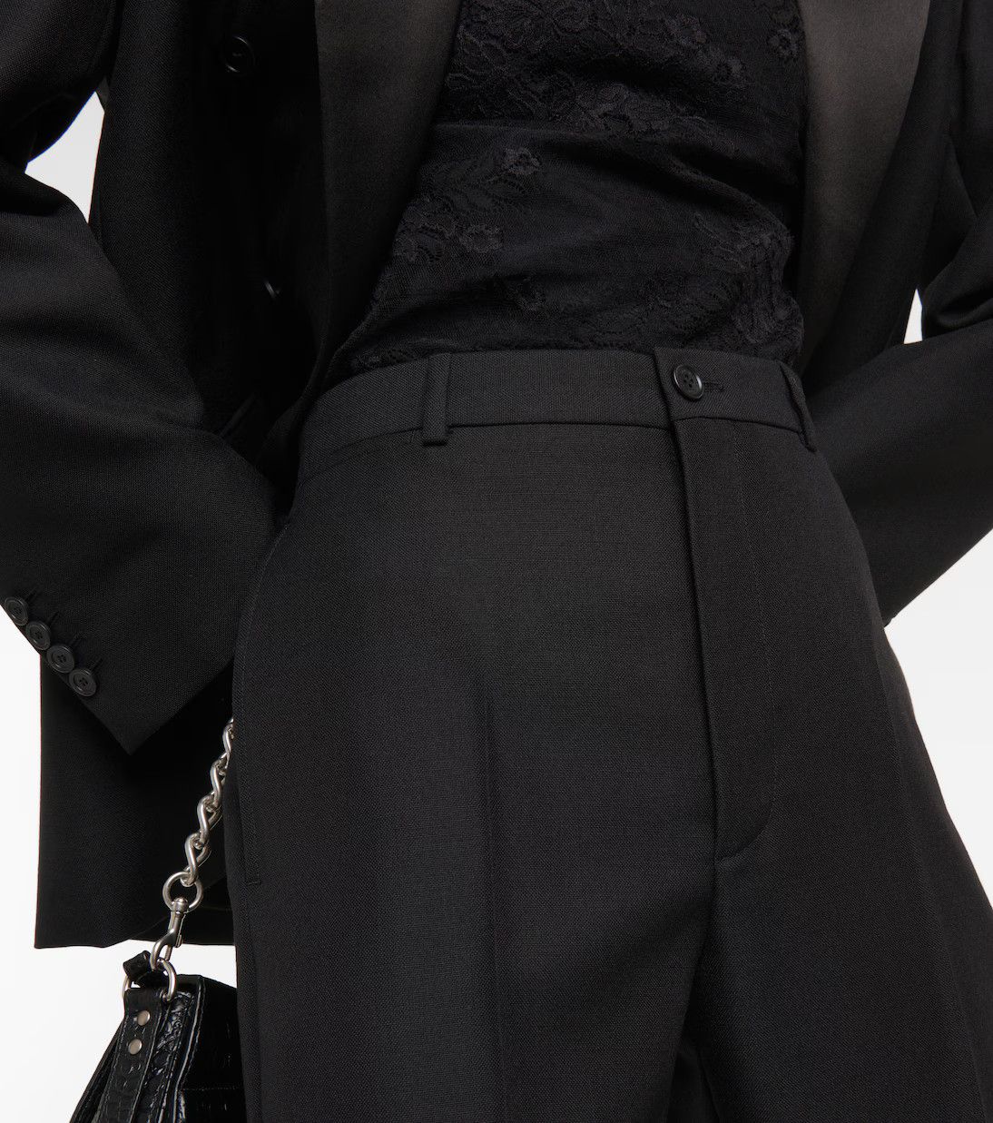 Balenciaga o1y0625 Casual Pant in Black Size 27" / US 4 / IT 40 - 4 Thumbnail