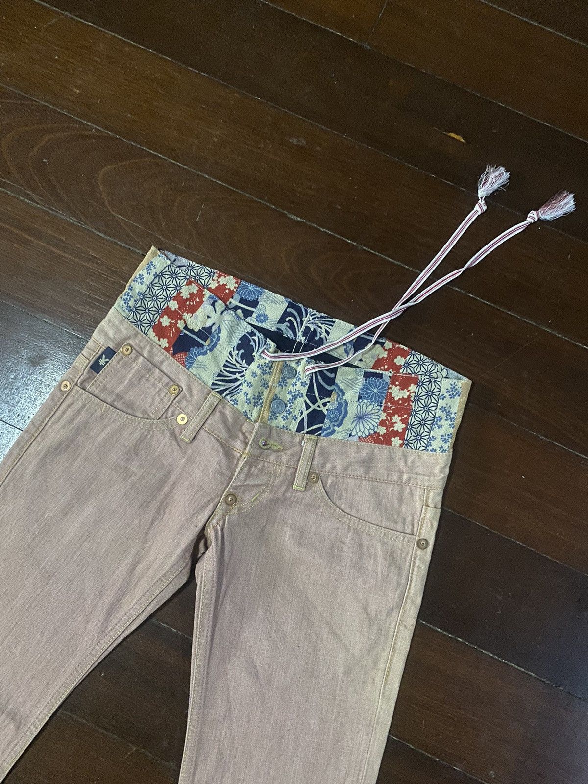 Le Grande Bleu (L.G.B.) rare yen japanese brand double waist boot cut sukajan b-1 Size US 32 / EU 48 - 14 Thumbnail