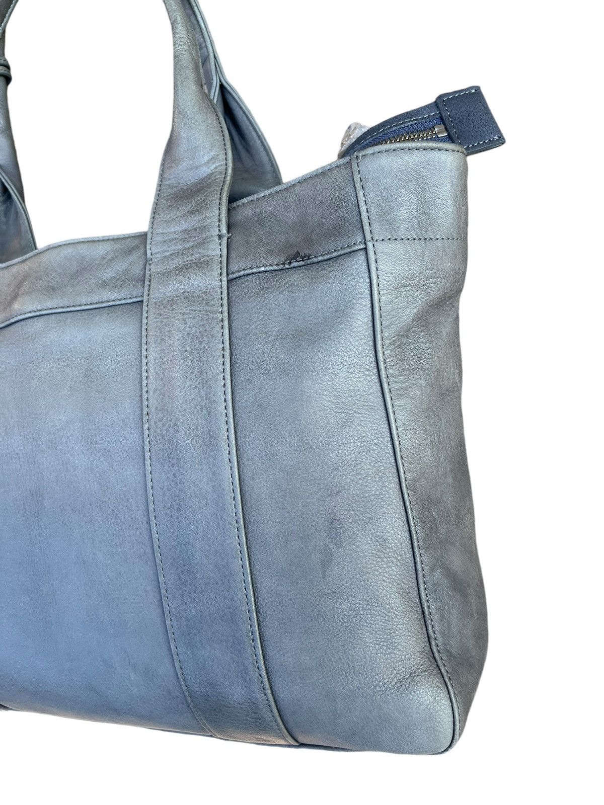 Leather Vintage Aniary Japan Fade Patina Leather Tote Bag Size ONE SIZE - 9 Thumbnail