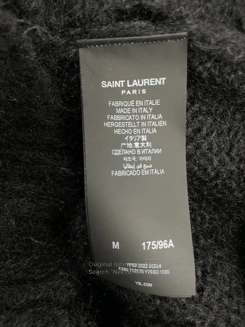 Saint Laurent Paris Saint Laurent Black Logo Sweater. Size US M / EU 48-50 / 2 - 4 Thumbnail