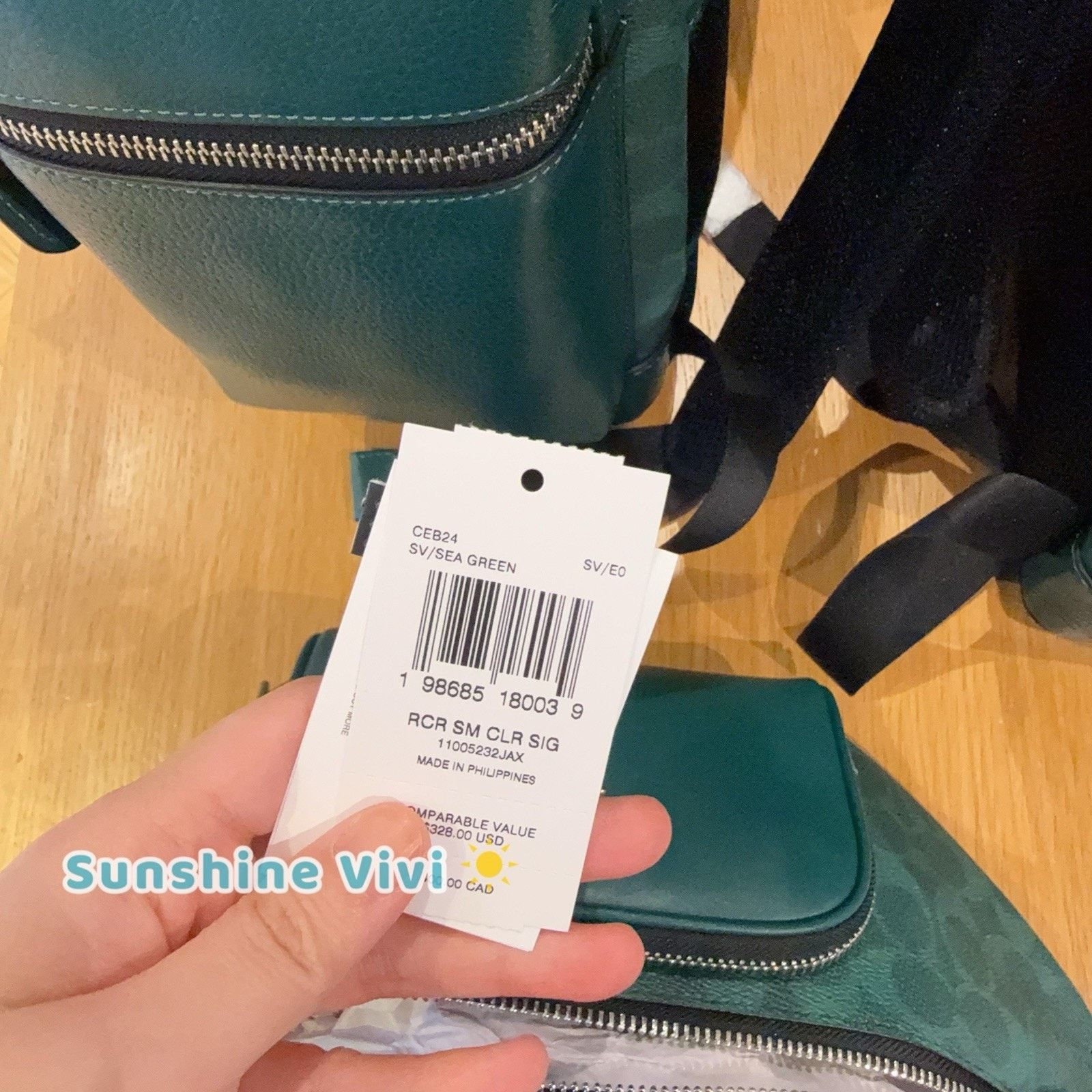 Coach NWT COACH Racer Small Belt Bag Silver/Sea Green CEB24 Size ONE SIZE - 2 Thumbnail